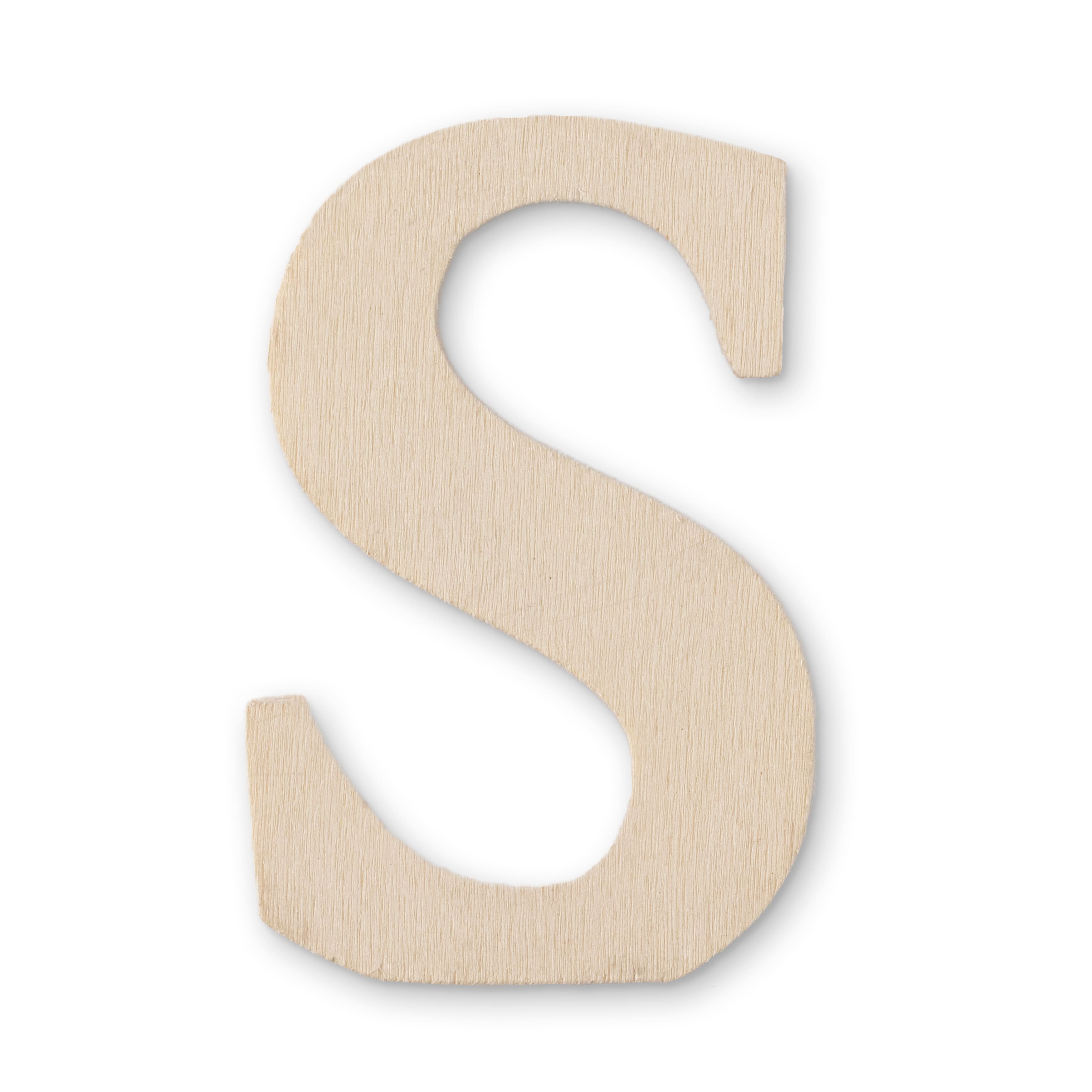 12 Pack: 3" Chunky Wood Letter by Make Market®