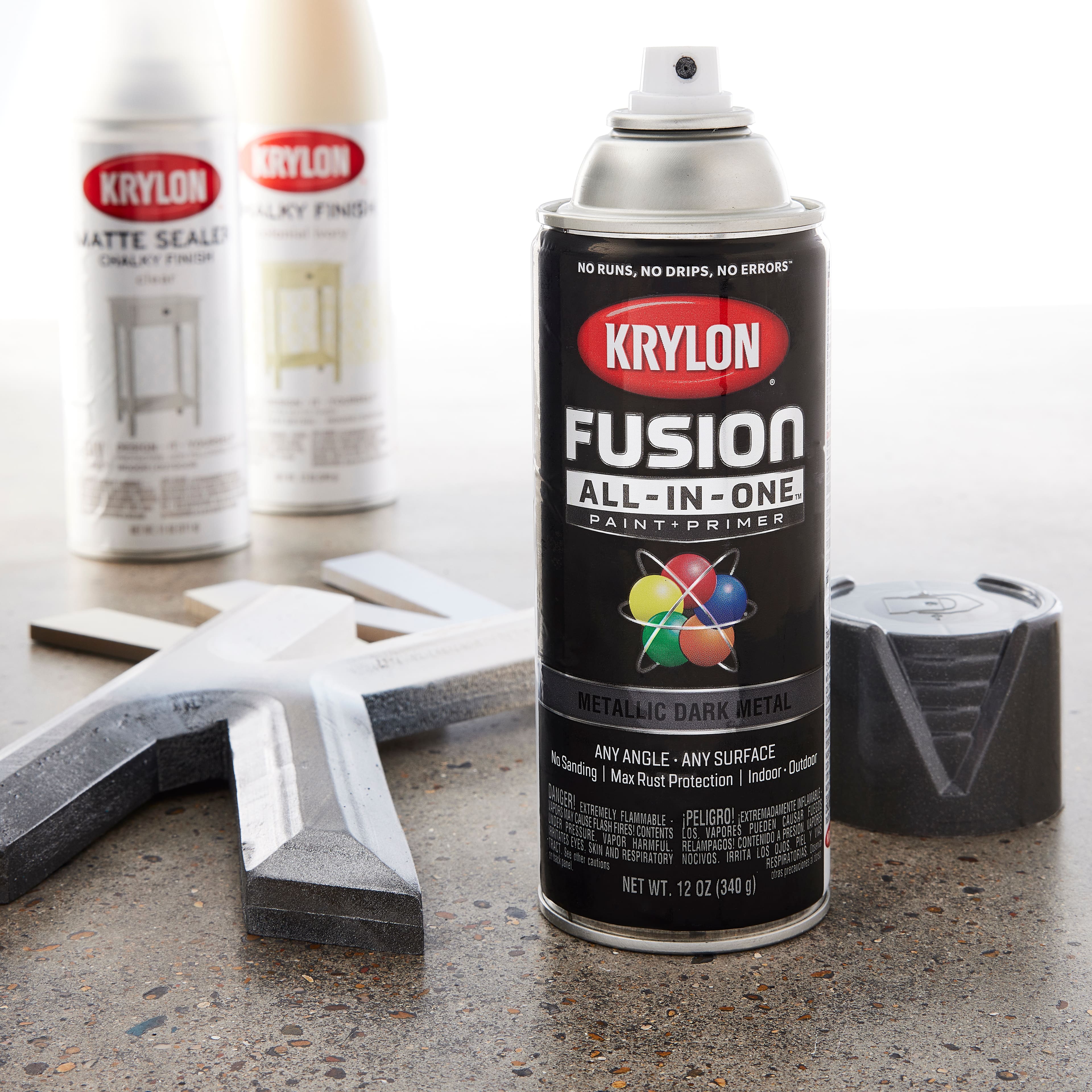 Krylon Fusion All-In-One Gloss Silver Metallic Spray Paint and Primer In  One (NET WT. 12-oz) in the Spray Paint department at