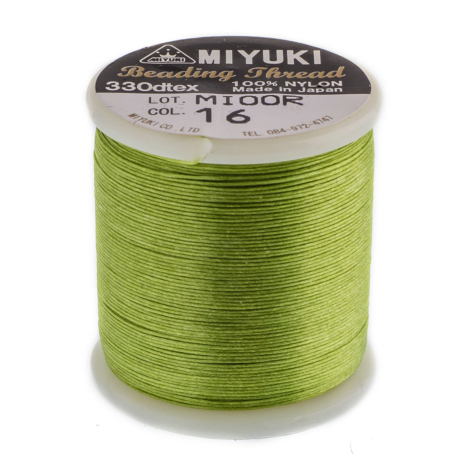 Miyuki Nylon Beading Thread B (50m) Peridot / 330dtex
