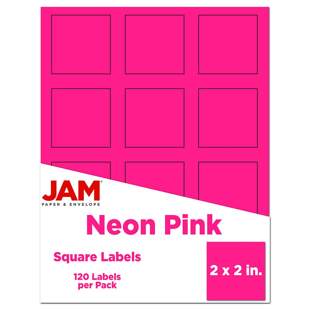 JAM Paper 2" x 2" Square Product & Container Labels, 120ct.