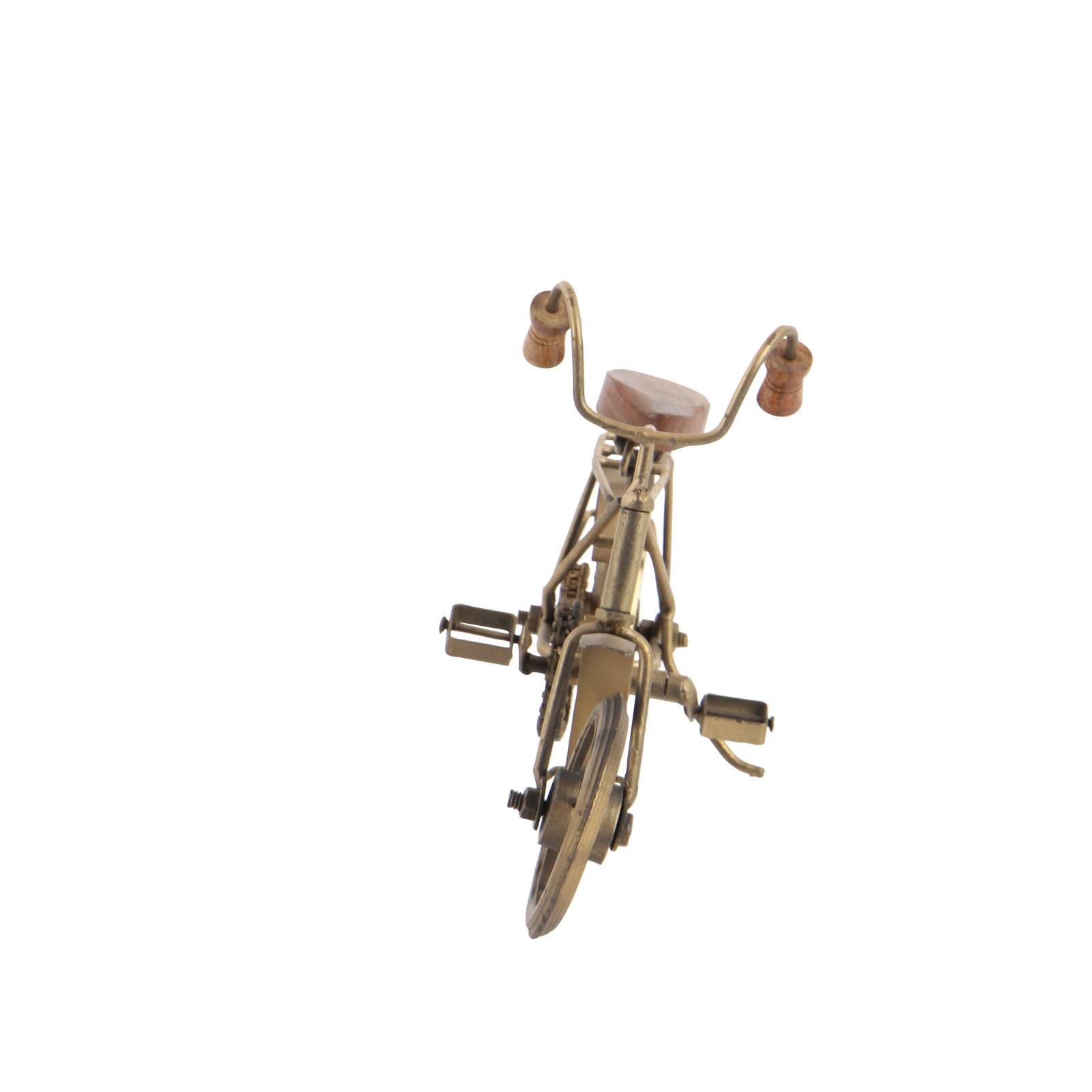 11" Bronze Metal Vintage Bicycle Sculptures, 2ct.