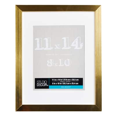 Gold Metallic Frame With Mat, Belmont By Studio Décor® image