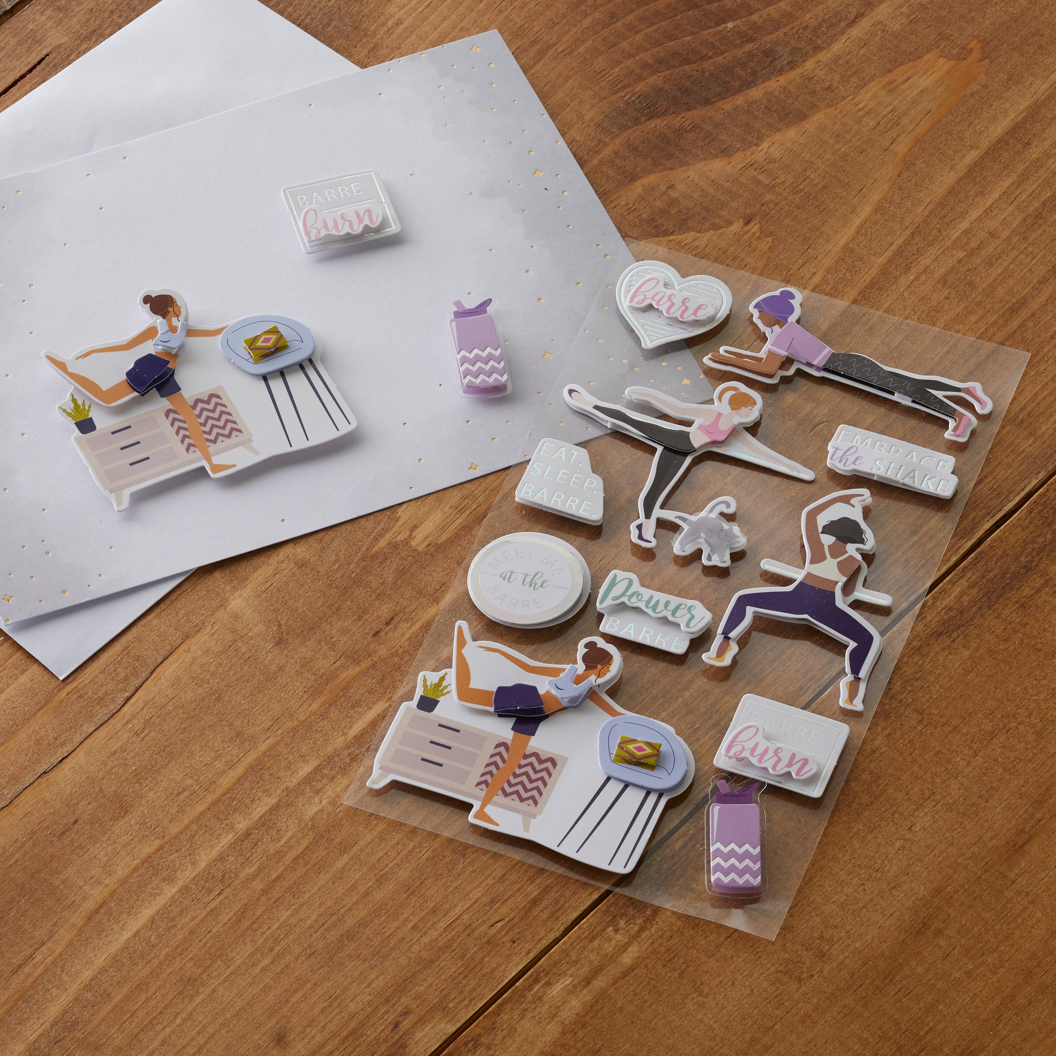 12 Pack: Barre Stickers by Recollections&#x2122;