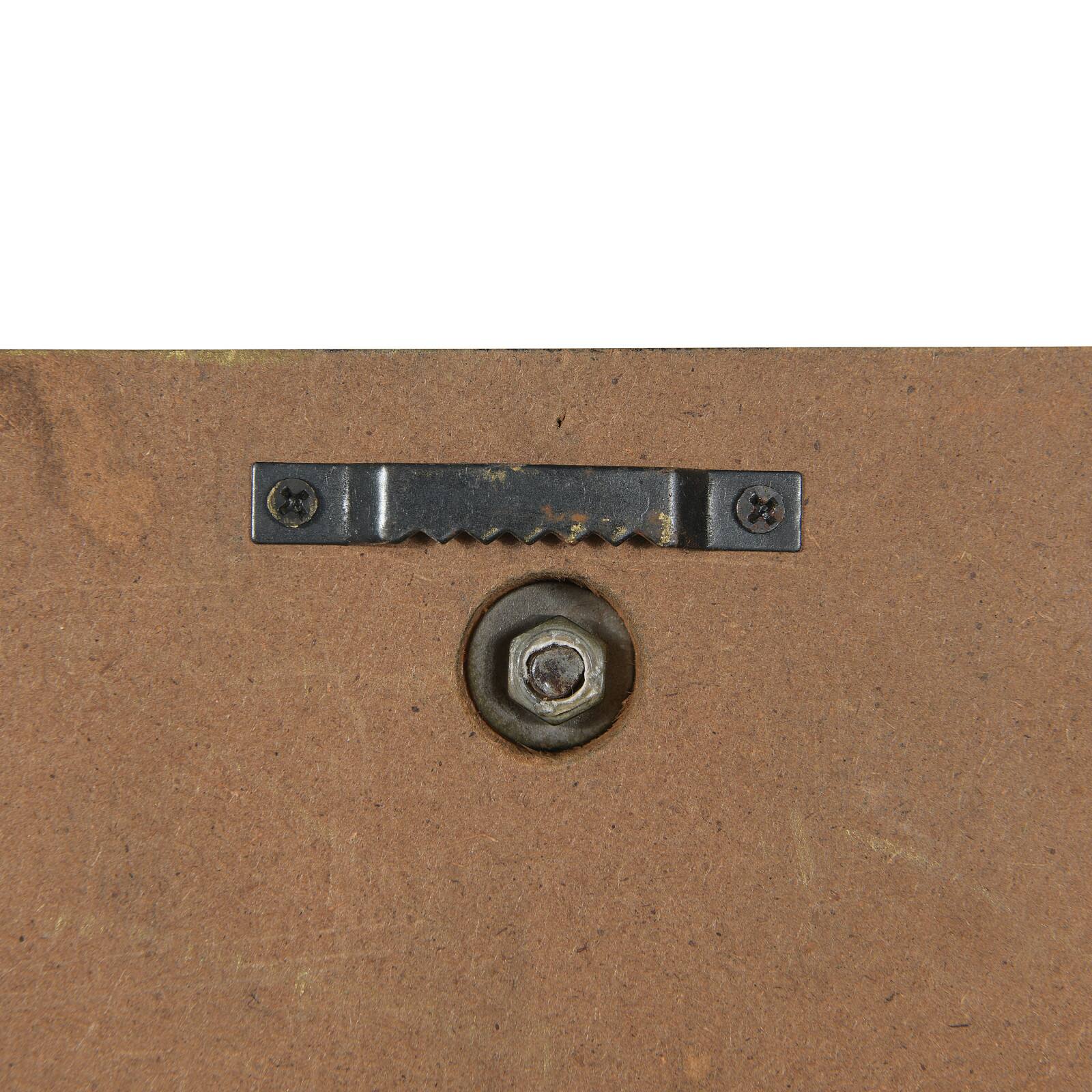 2.5ft Metal and Wood Wall Clock