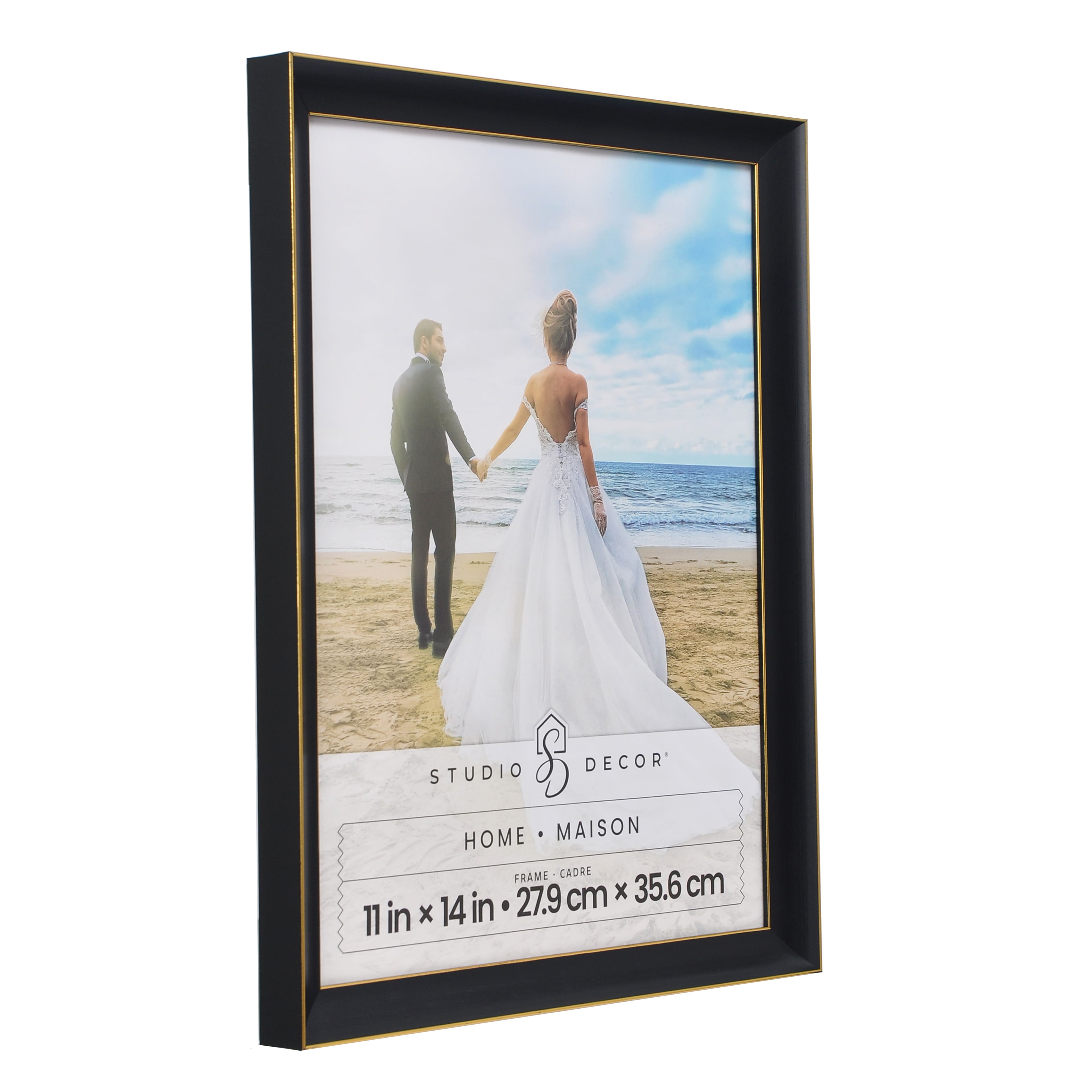 Home Black &#x26; Gold Line Wall Frame by Studio D&#xE9;cor&#xAE;