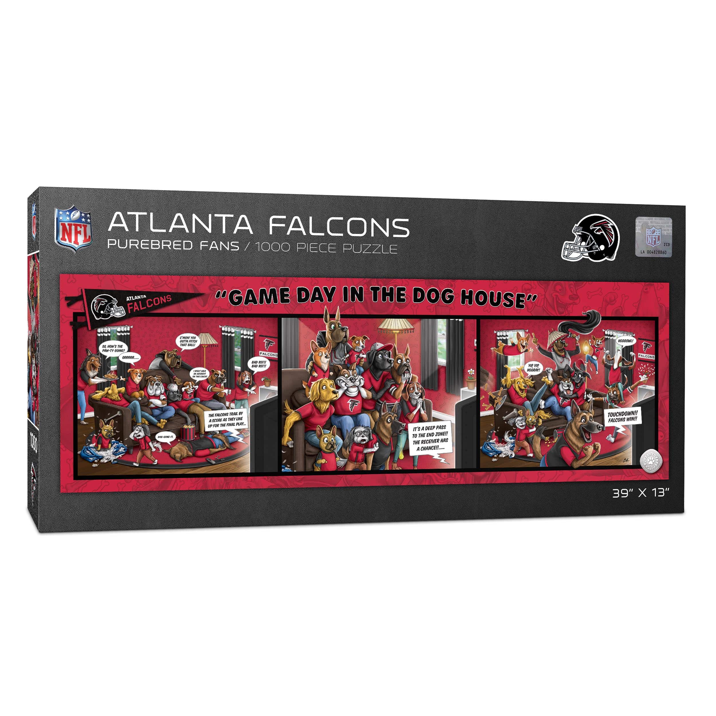 NFL Game Day in the Dog House 1,000 Piece Puzzle