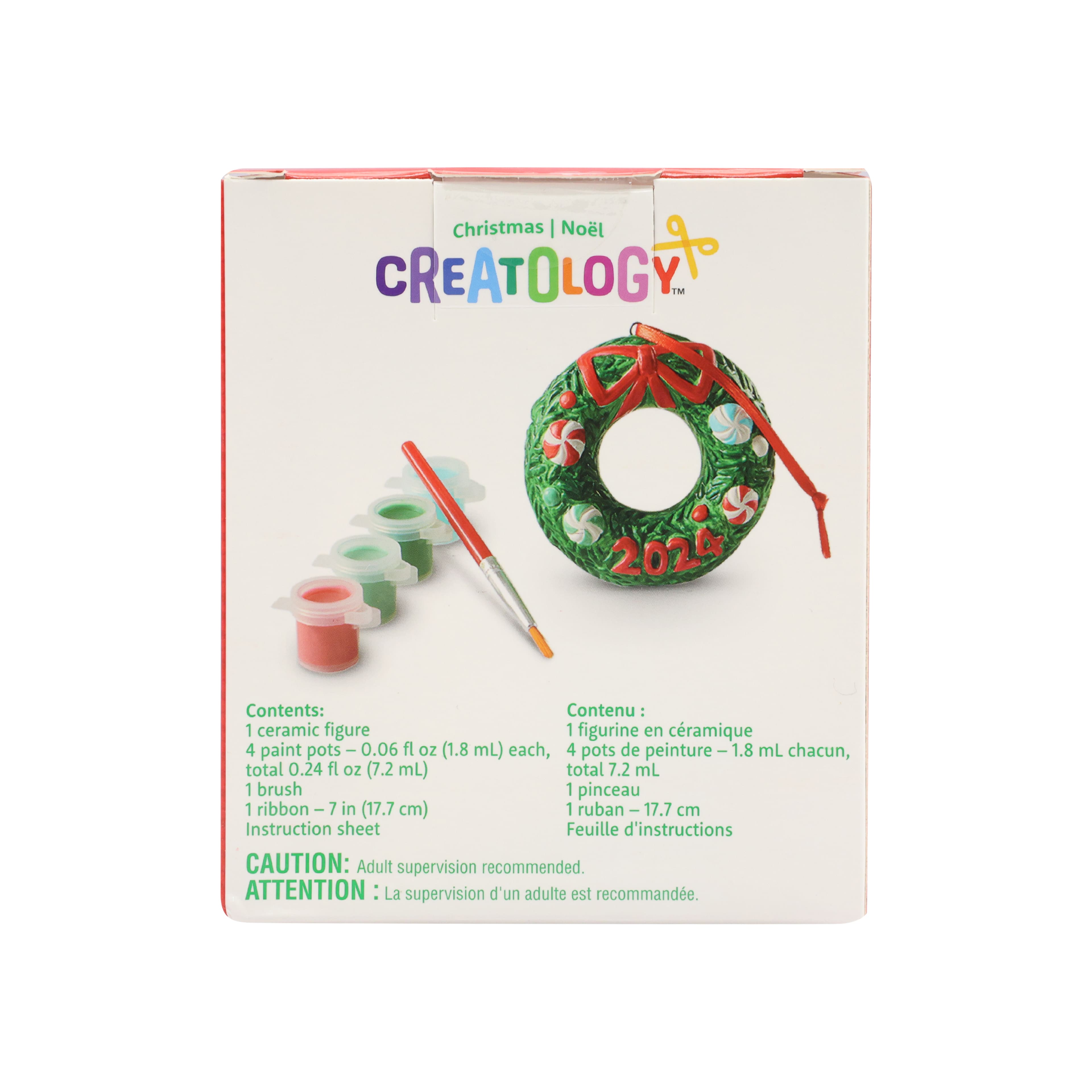 Christmas 3D Wreath Ceramic Ornament Kit by Creatology&#x2122;