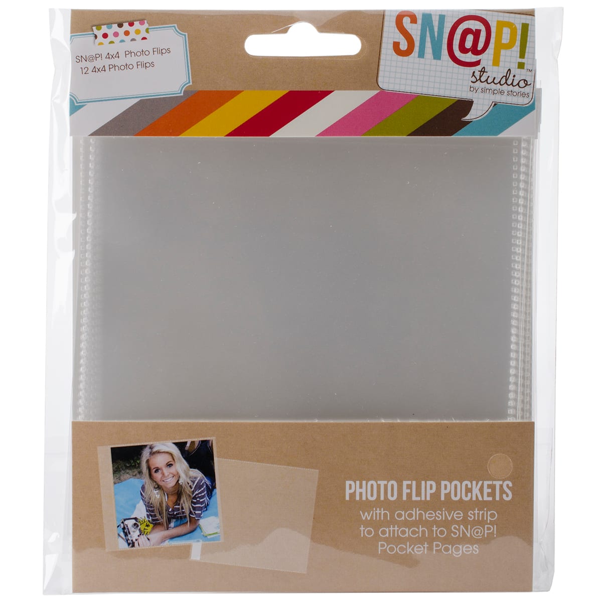 Simple Stories Sn@p!&#x2122; Photo Flips for 6&#x22; x 8&#x22; Binders, 12ct.