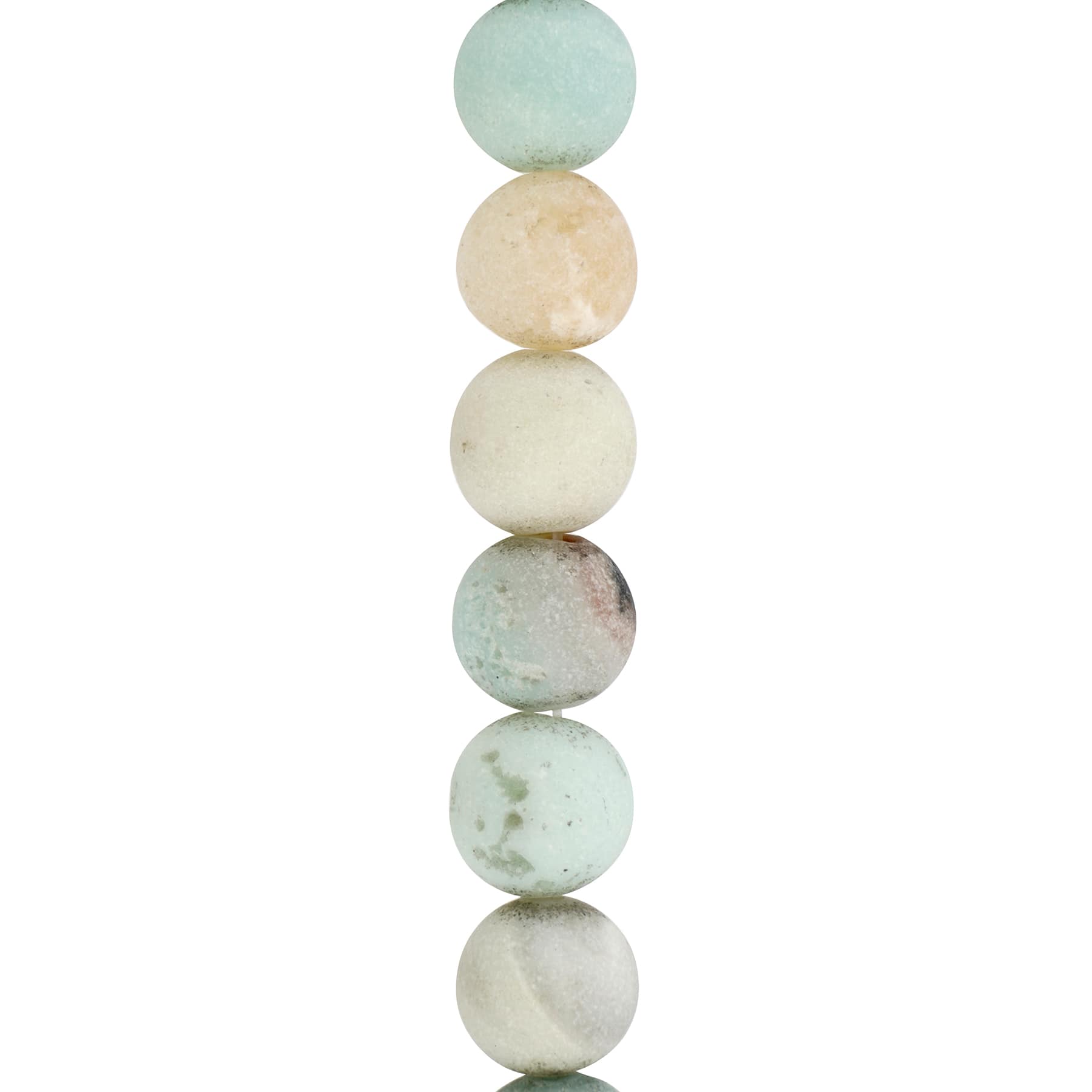 12 Pack: Matte Amazonite Round Beads by Bead Landing™