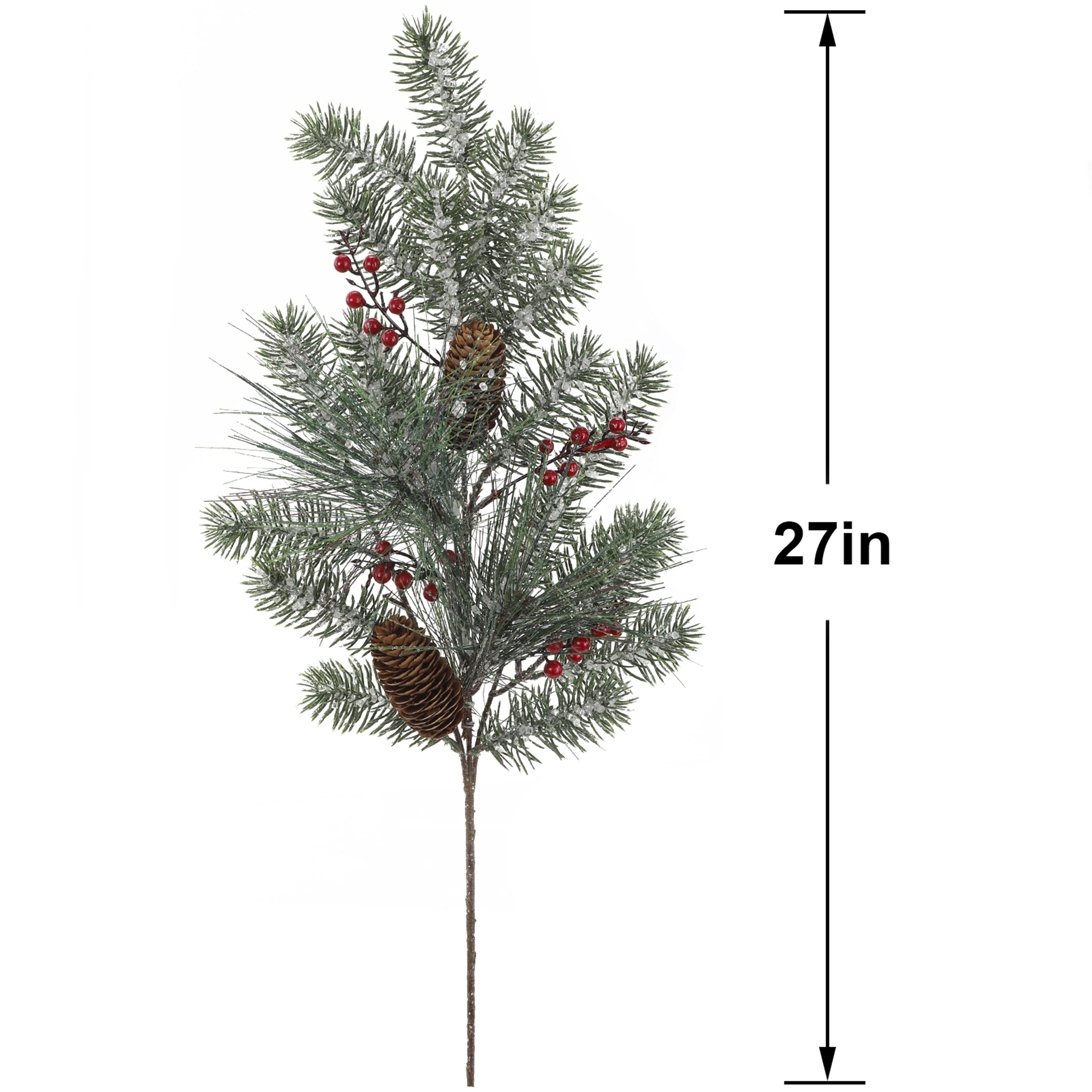 27&#x22; Icy Spruce with Pinecone &#x26; Berry Stem by Ashland&#xAE;