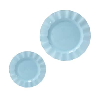 7" & 10" Wavy Rim Plastic Plates, 40ct. by Celebrate It®
