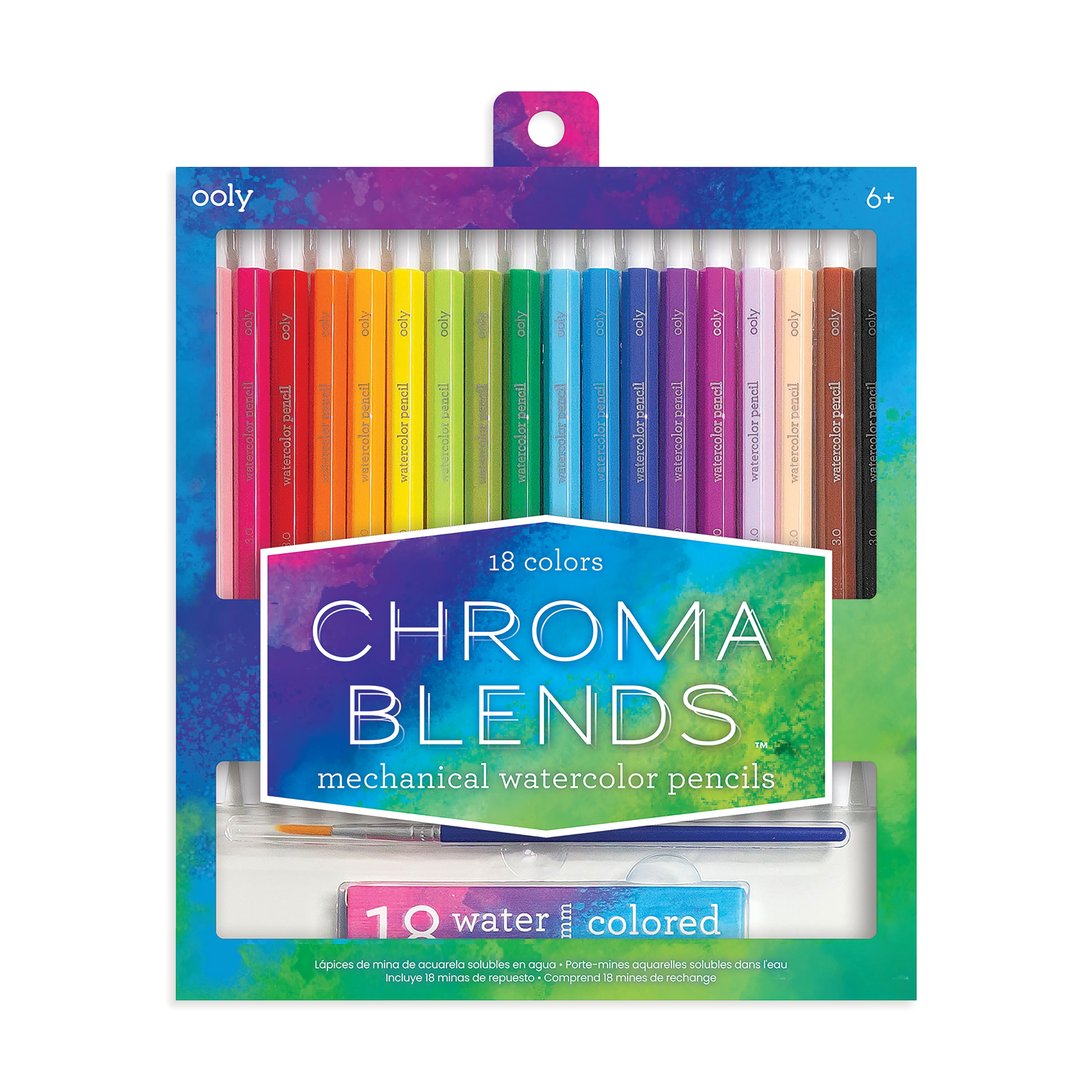 OOLY MECHANICAL WATERCOLOR PENCILS AND WATERCOLOR PAD SET — Pickle Papers