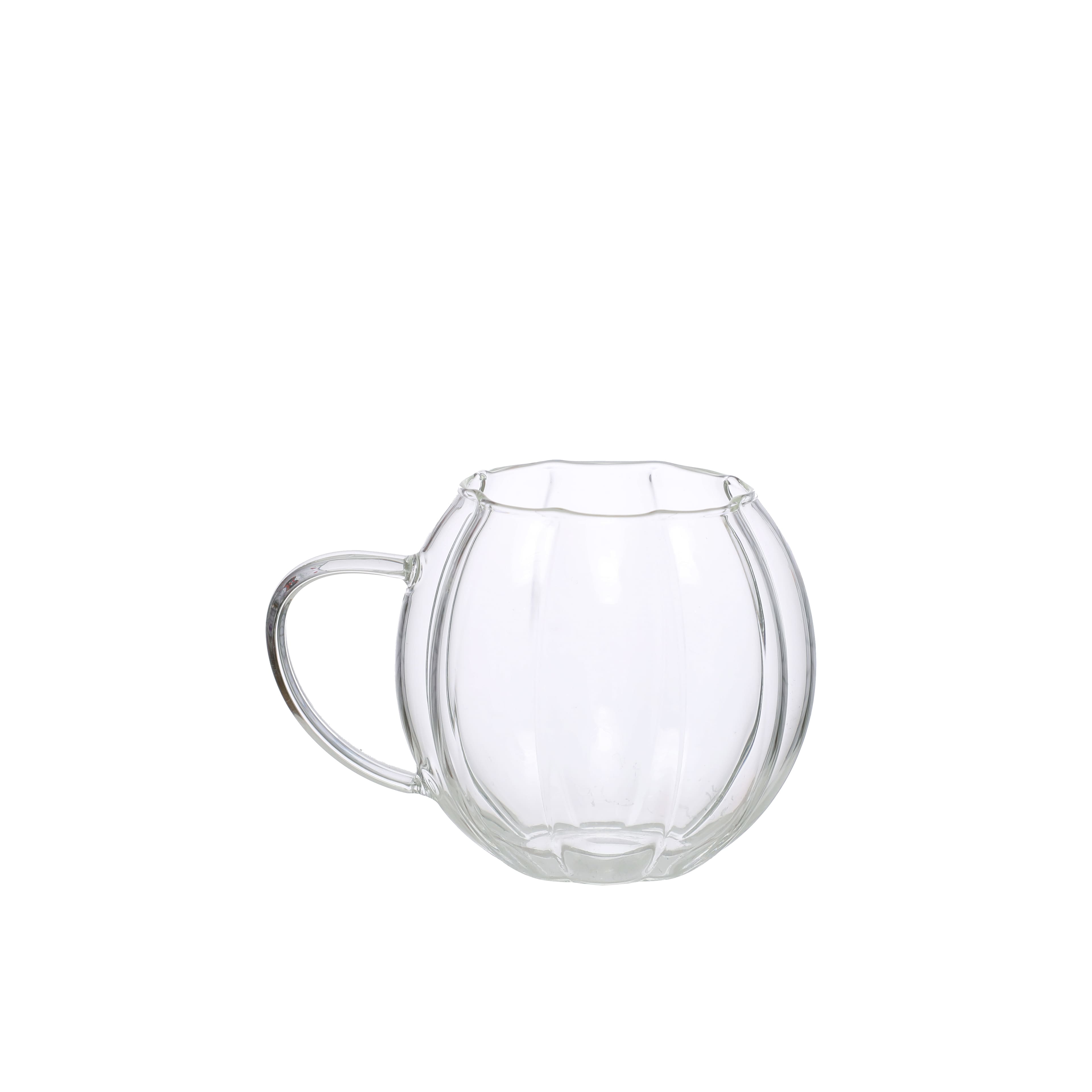 11.8oz. Clear Pumpkin Shape Glass Mug by Ashland&#xAE;
