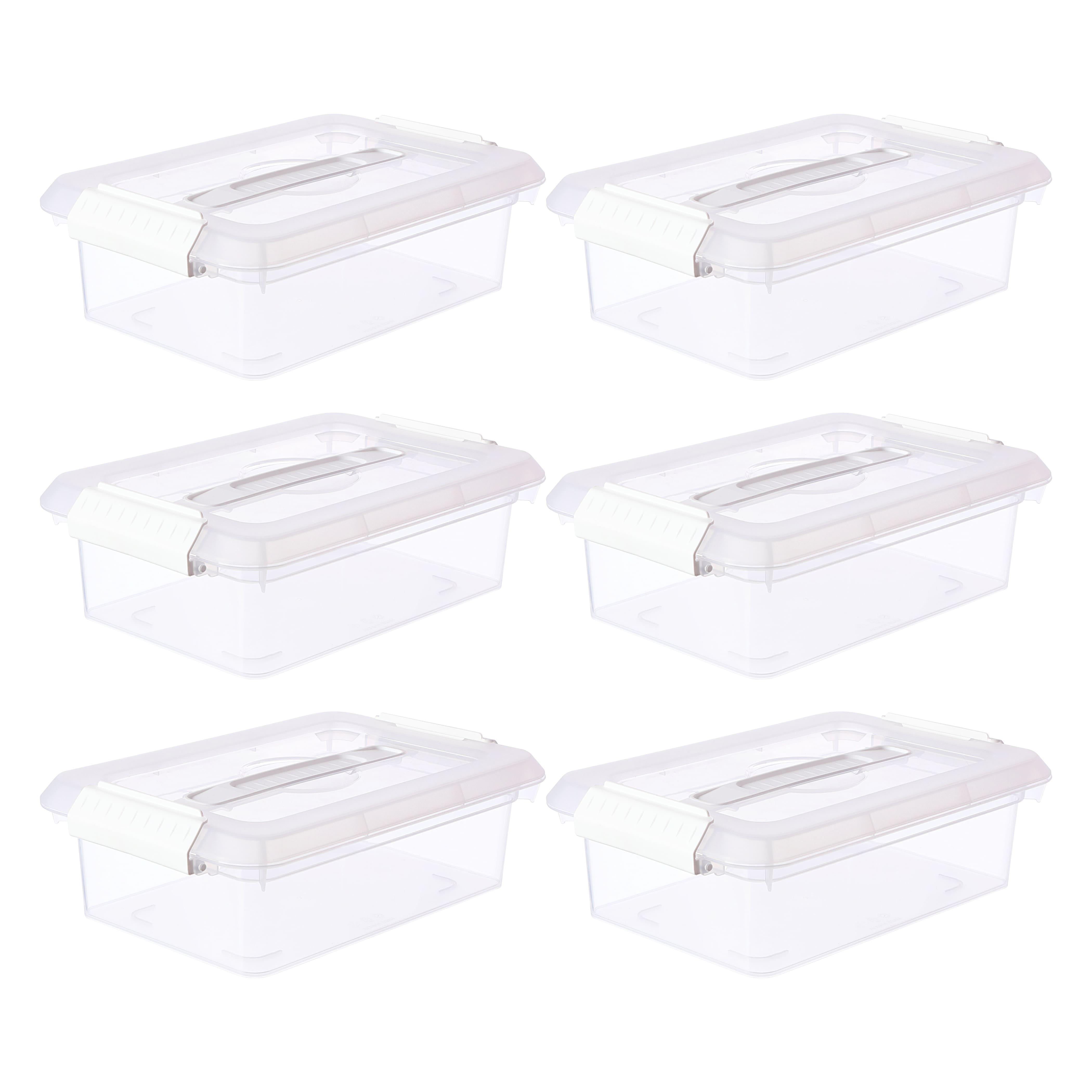 6 Pack: 3.4qt. Storage Bin with Lid by Simply Tidy&#x2122;