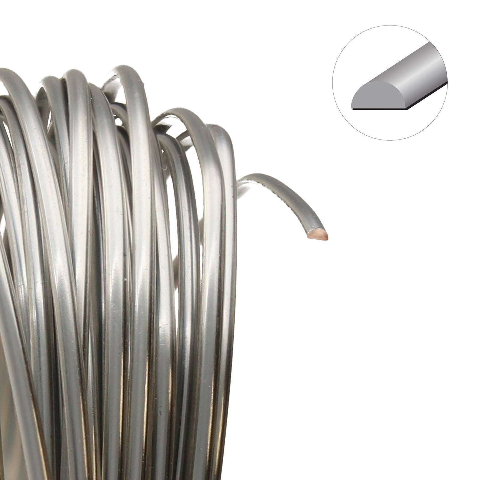 The Beadsmith&#xAE; Wire Elements&#x2122; 21 Gauge Tarnish Resistant Half Round Soft Temper Wire, 4yd.