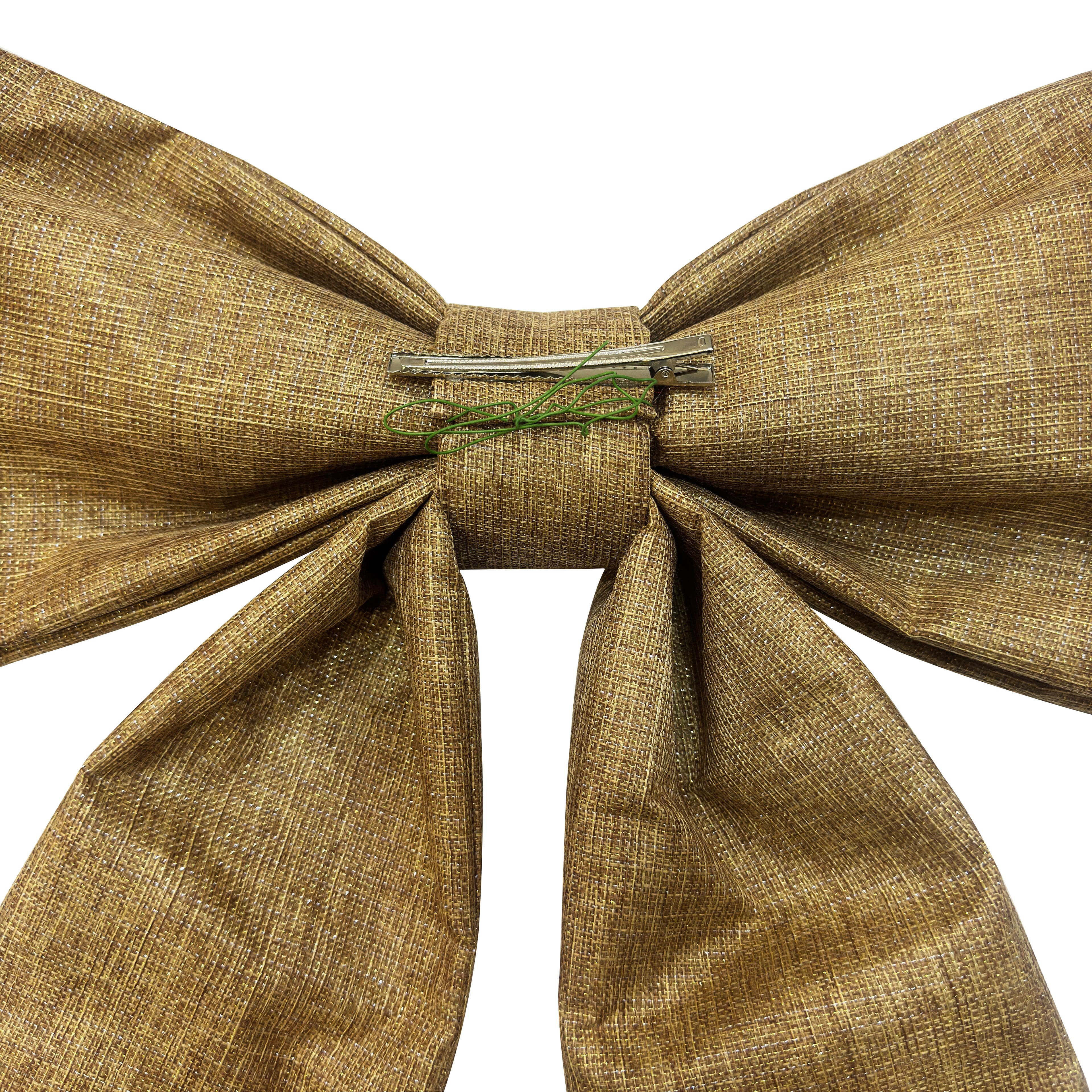 30&#x22; Faux Linen Shimmer Puffy Tree Bow by Celebrate It&#xAE;