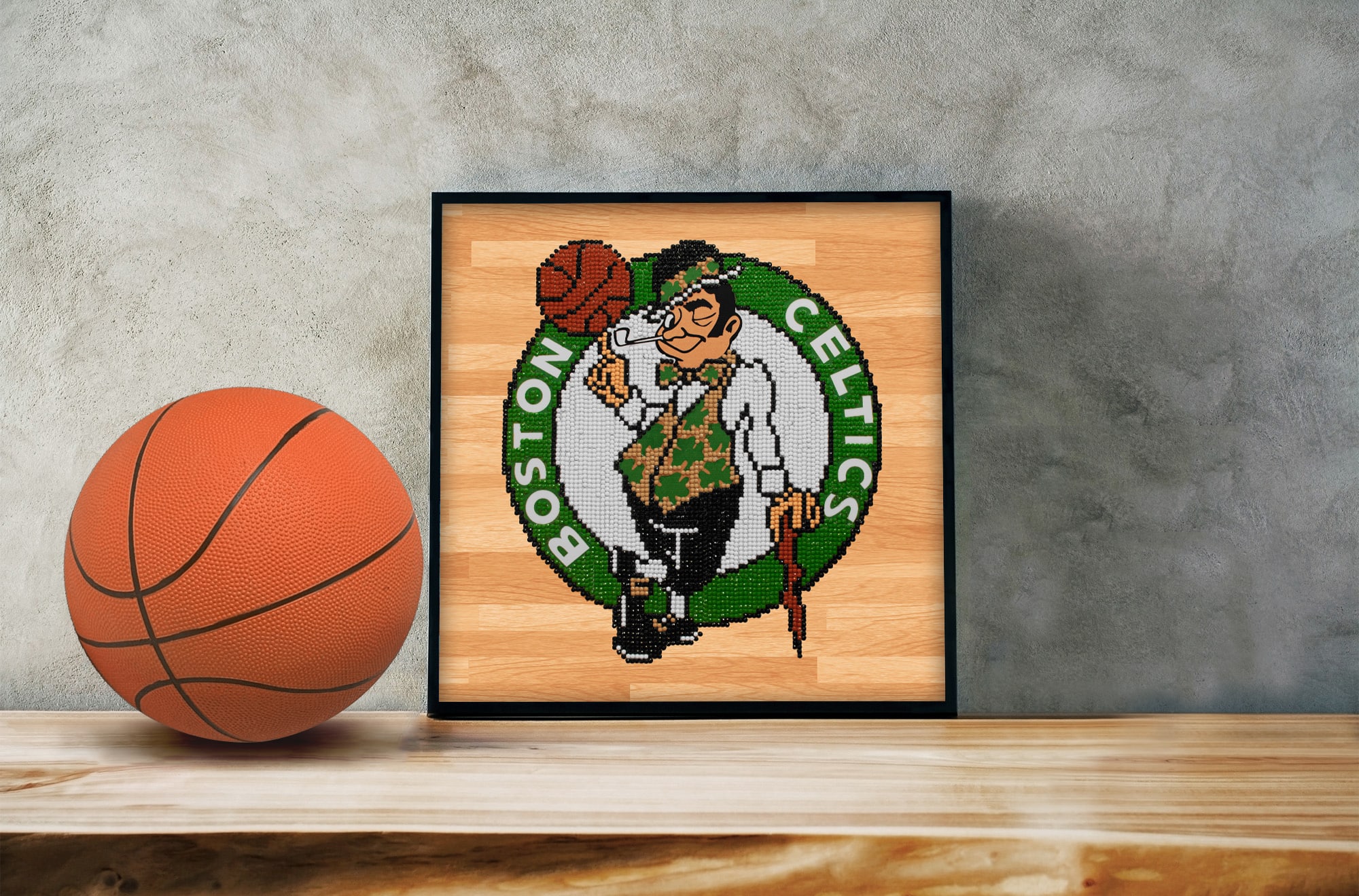 Camelot&#xAE; Dots Intermediate NBA Boston Celtics Diamond Painting Kit