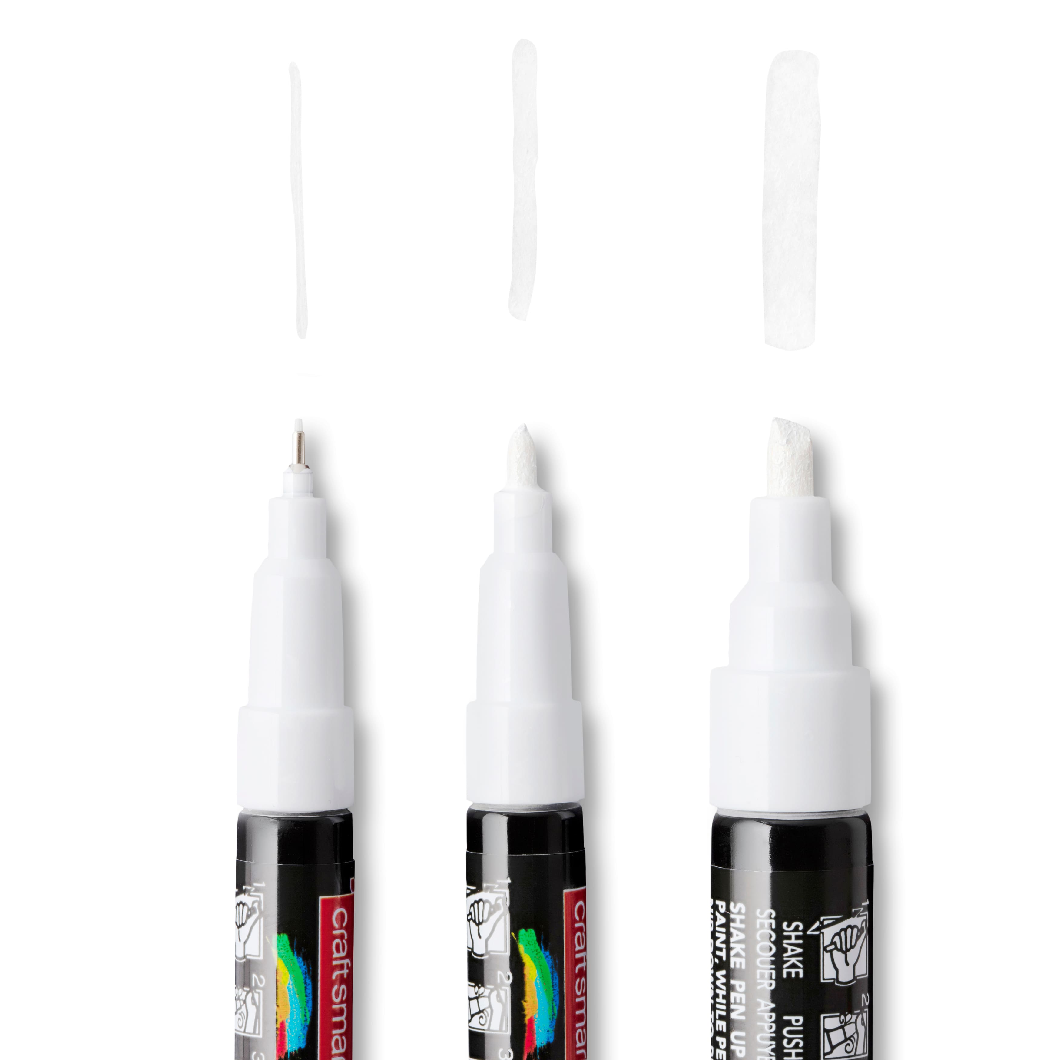 CraftSmart 621357 Multi Surface Premium Oil Based Paint Pens Set of 6pc for  sale online