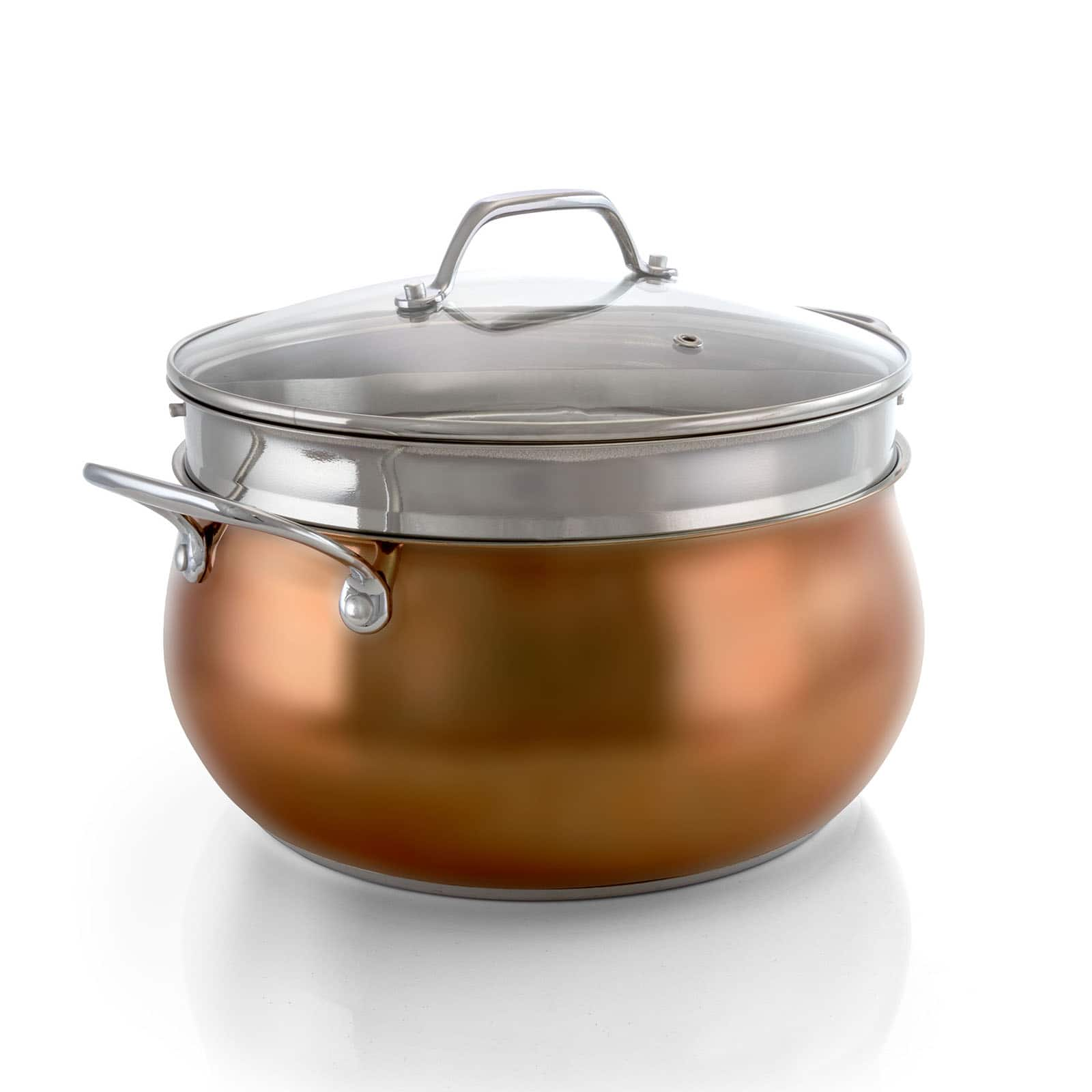 Oster Carabello Copper 9 Piece Stainless Steel Cookware Combo Set