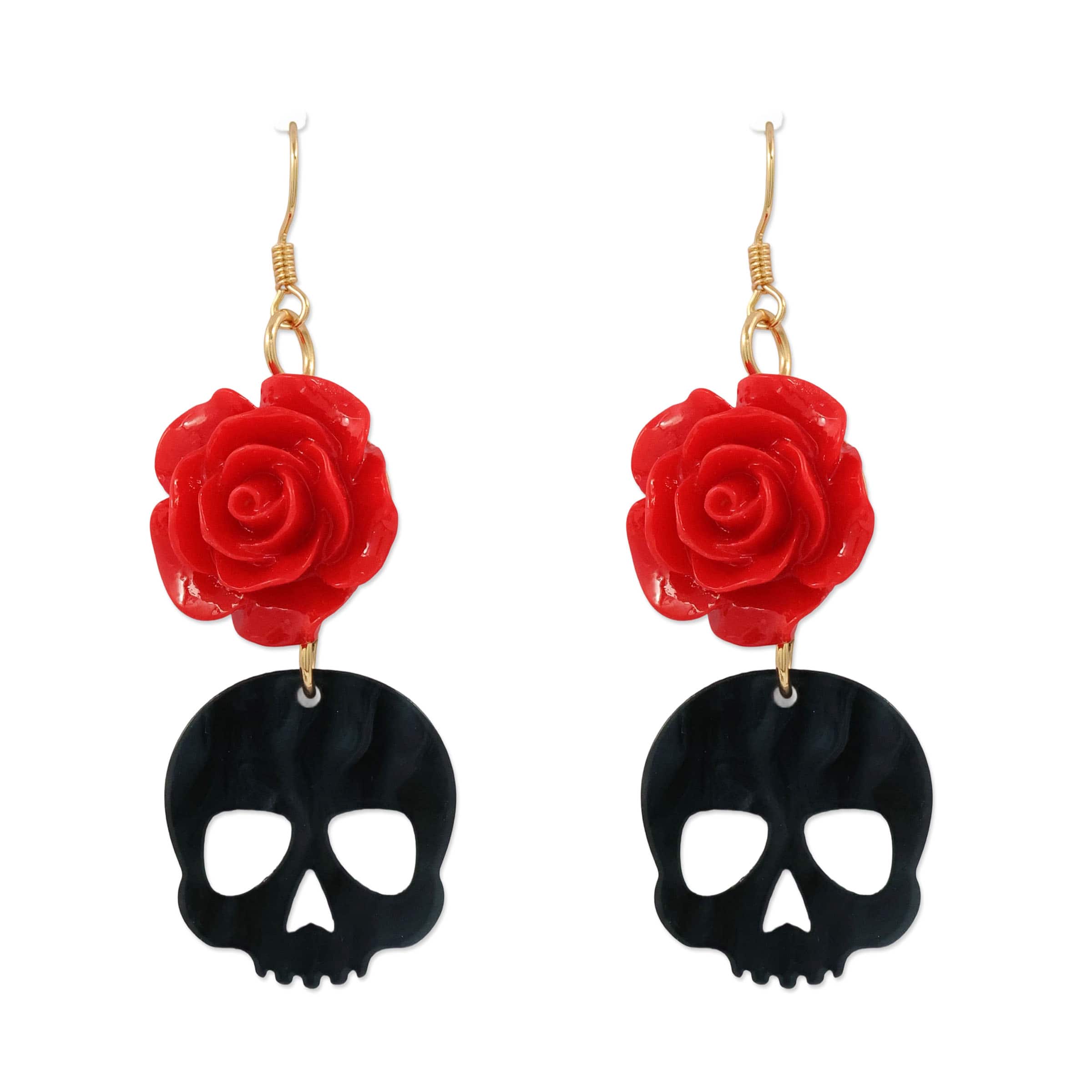 Rose &#x26; Skull Earrings by Celebrate It&#x2122;