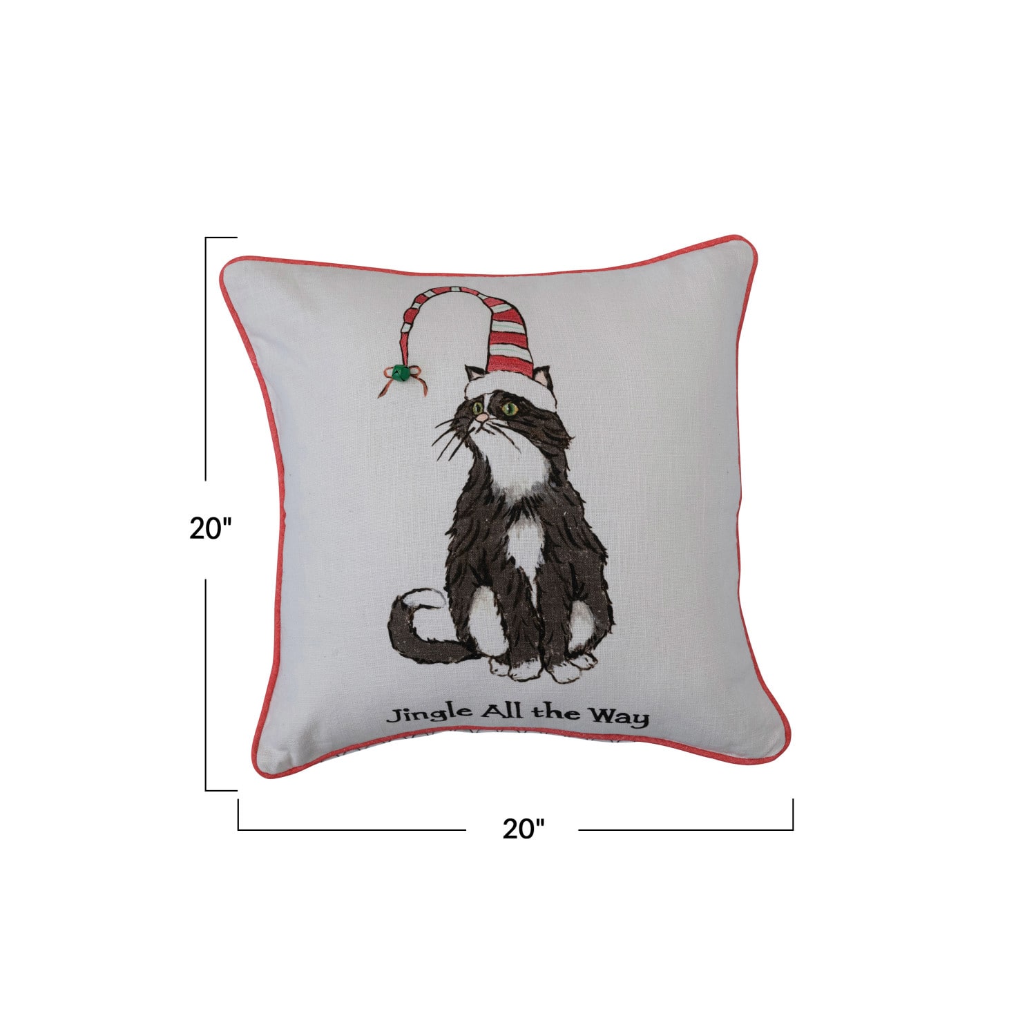 Hello Honey® Jingle All the Way Cat Pillow by Ashland®