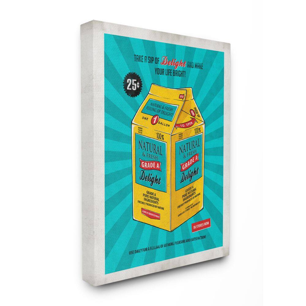 Stupell Industries Grade A Delight Funny Canvas Wall Art