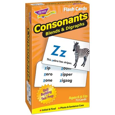 Trend Enterprises Consonants Skill Drill Flash Cards | 6" x 3" | Michaels