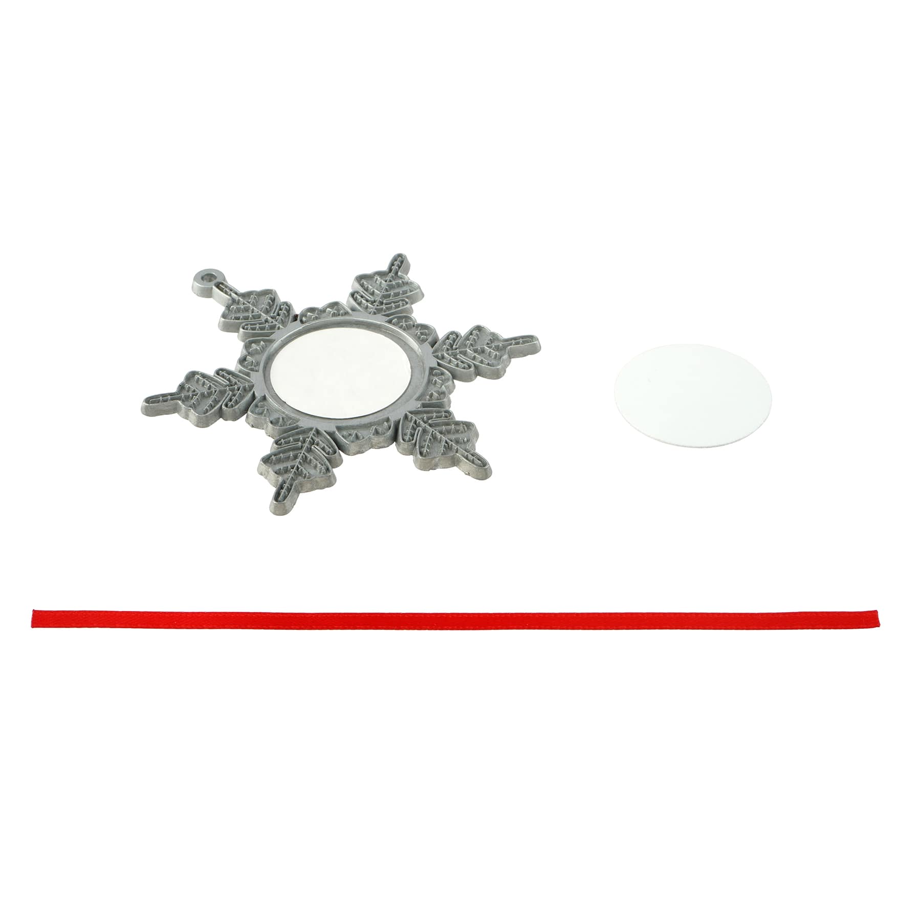 3&#x22; Metal Snowflake Sublimation Ornaments, 2ct. by Make Market&#xAE;