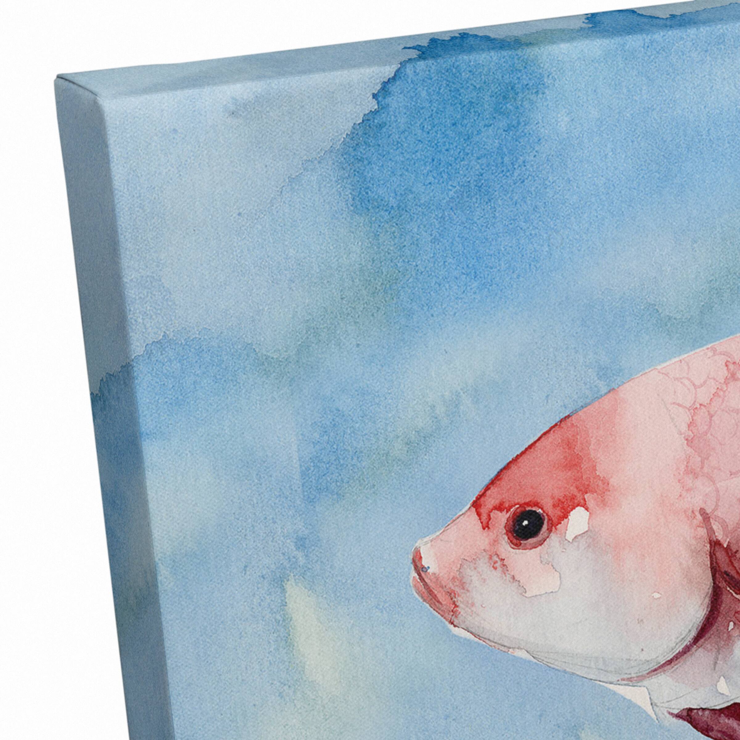 Red Fish 18&#x22; x 12&#x27; Canvas Wall Art