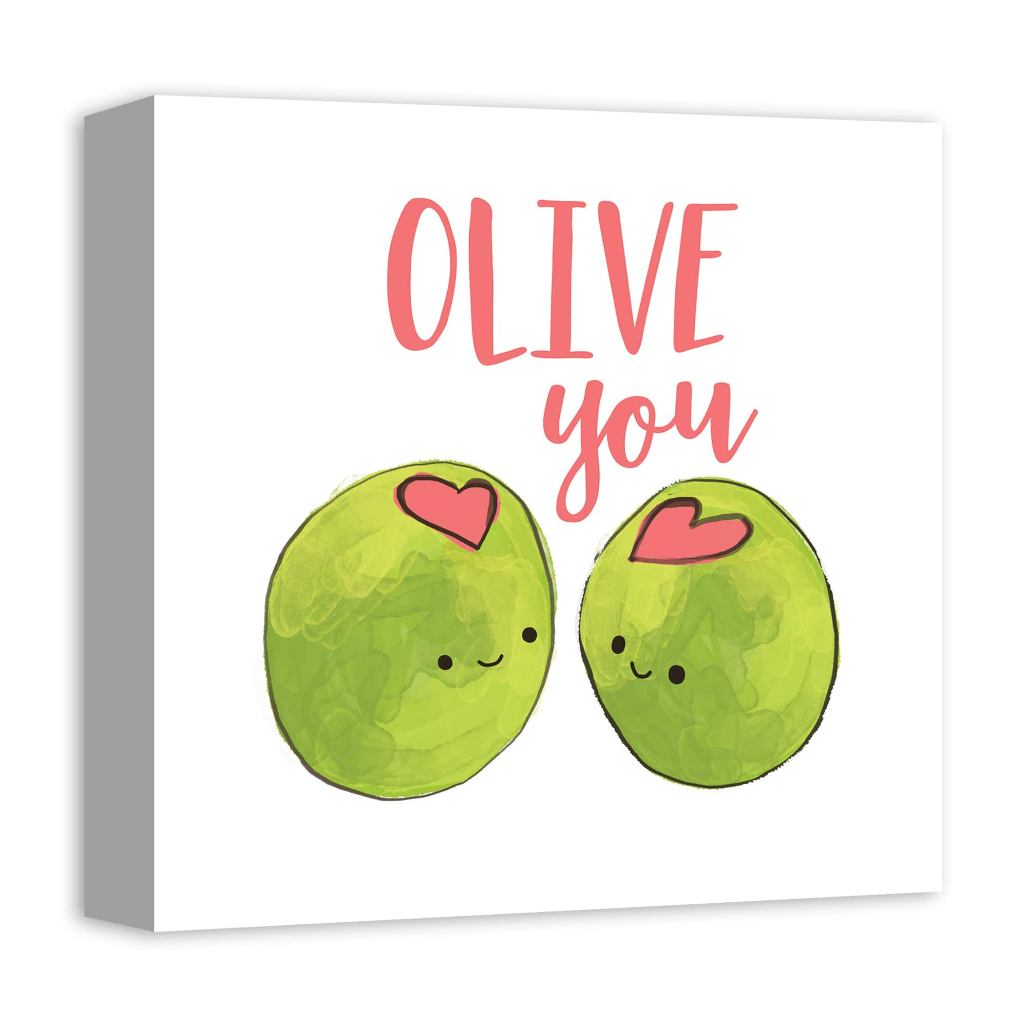 Olive You Canvas Art