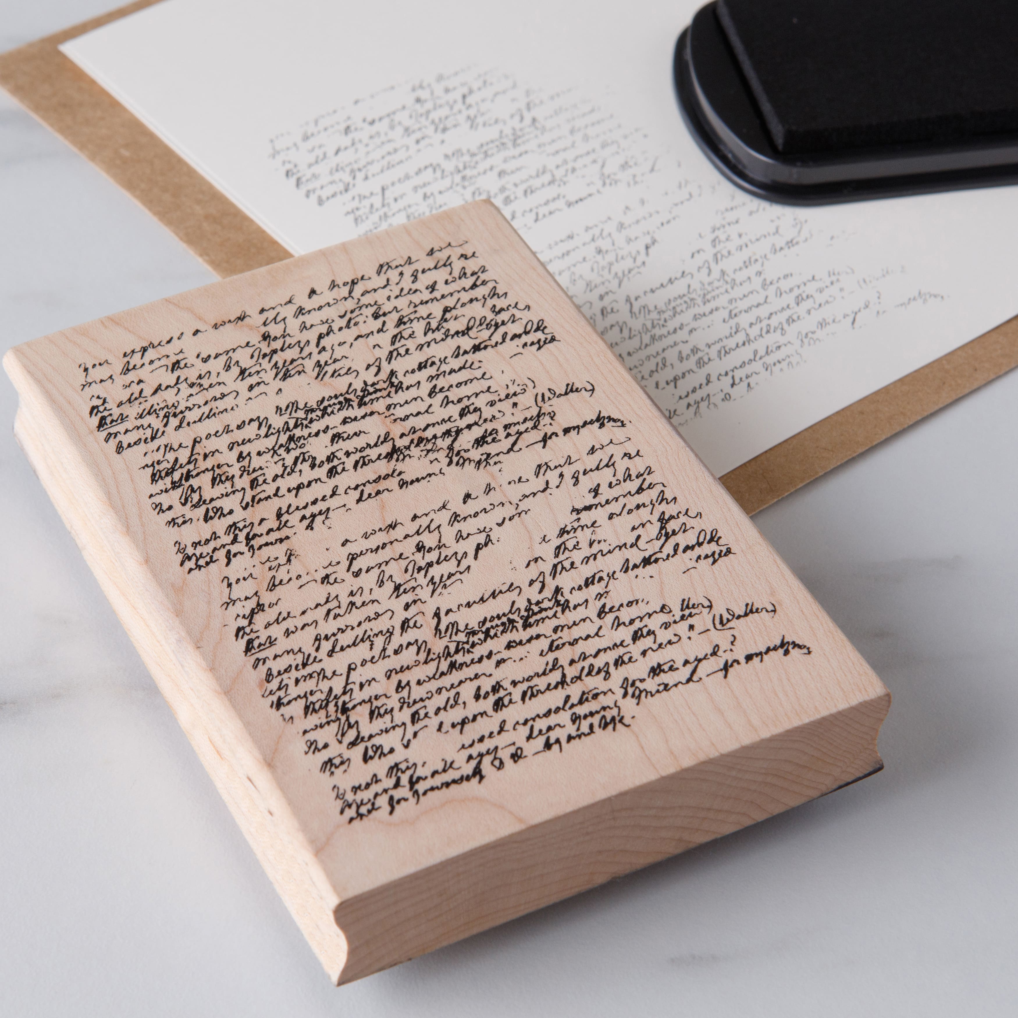 Manuscript Wood Stamp by Recollections™
