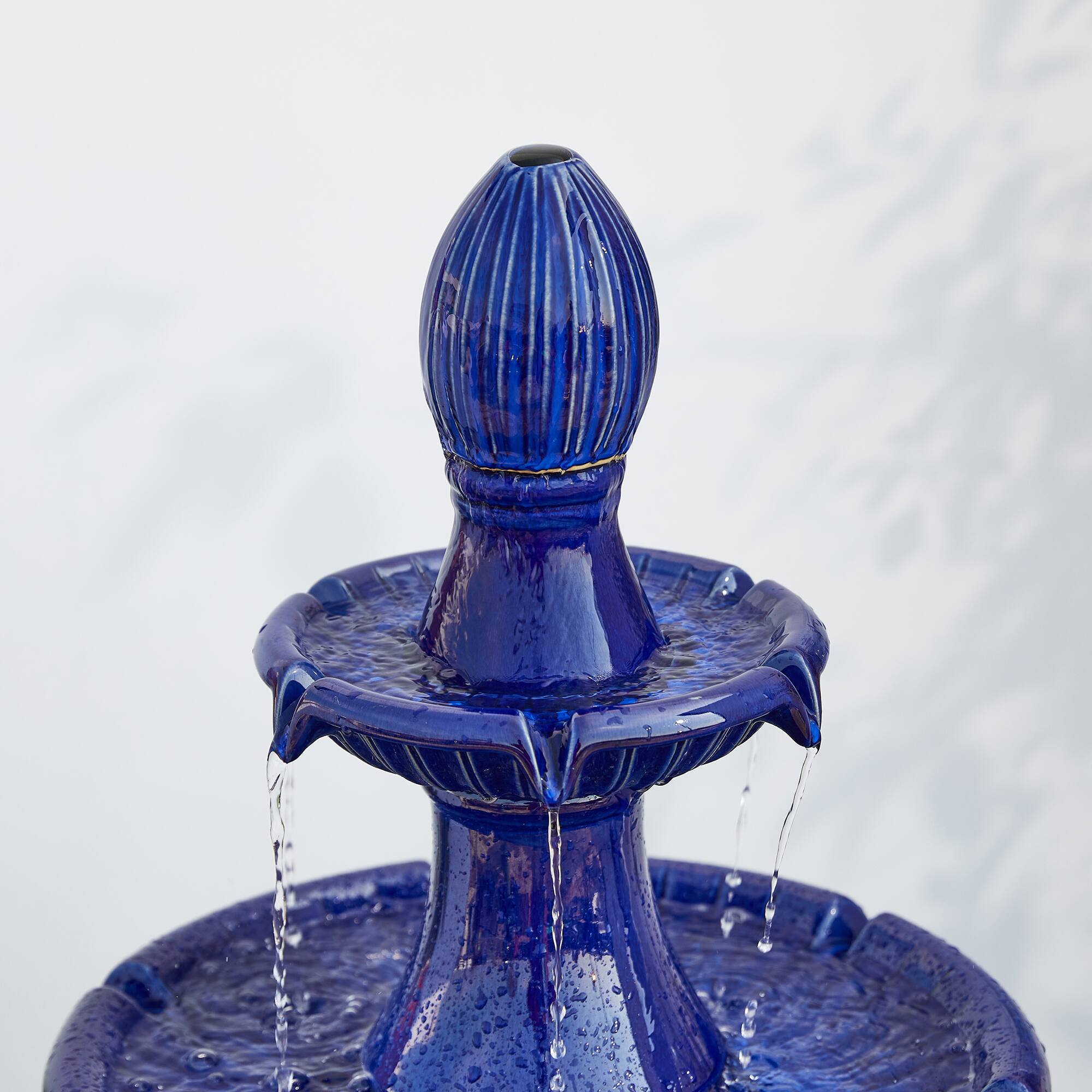 Glitzhome® 45" 3-Tier Ceramic Outdoor Fountain