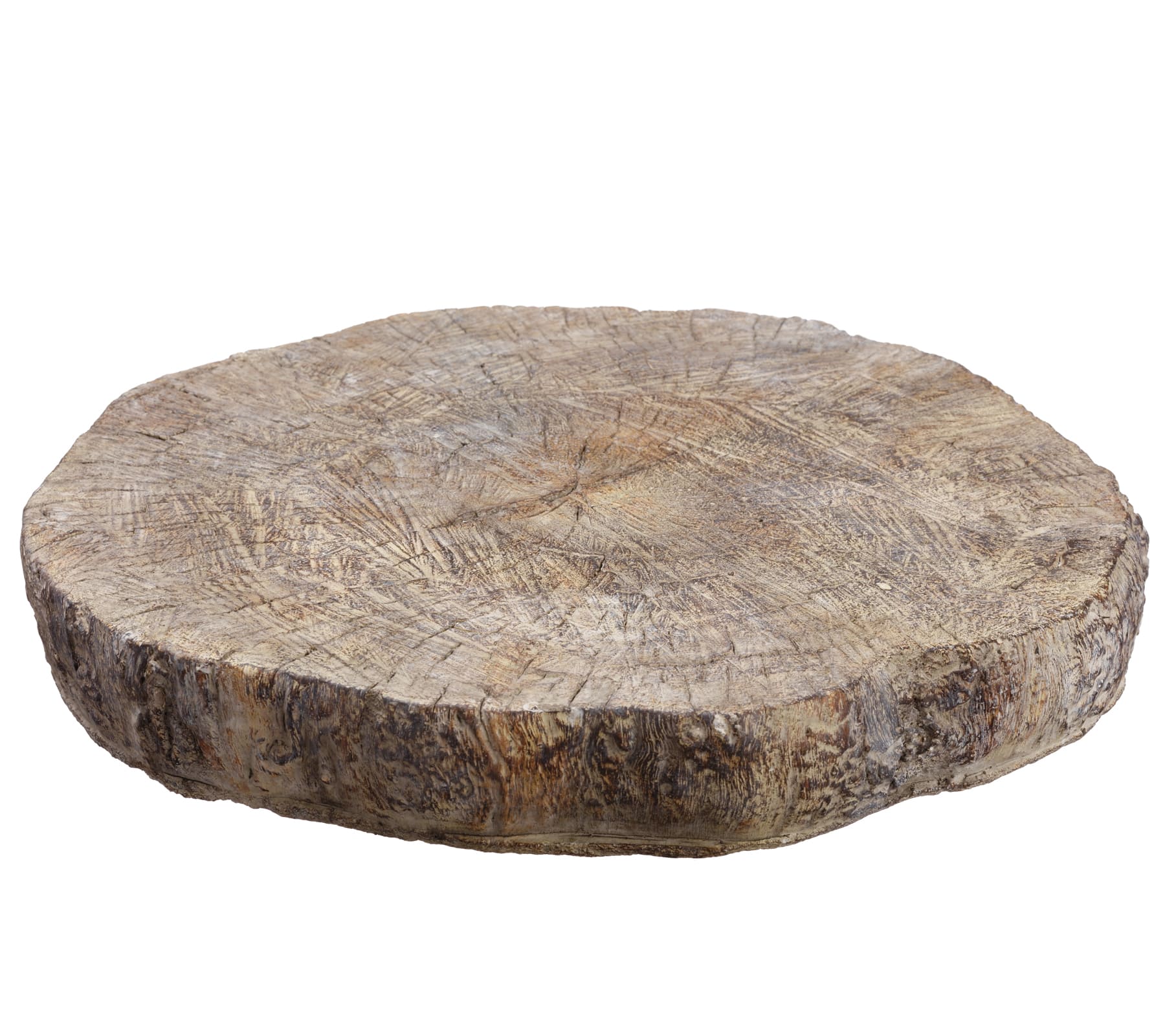 6 Pack: 17&#x22; Low Wood Log Cement Pedestal