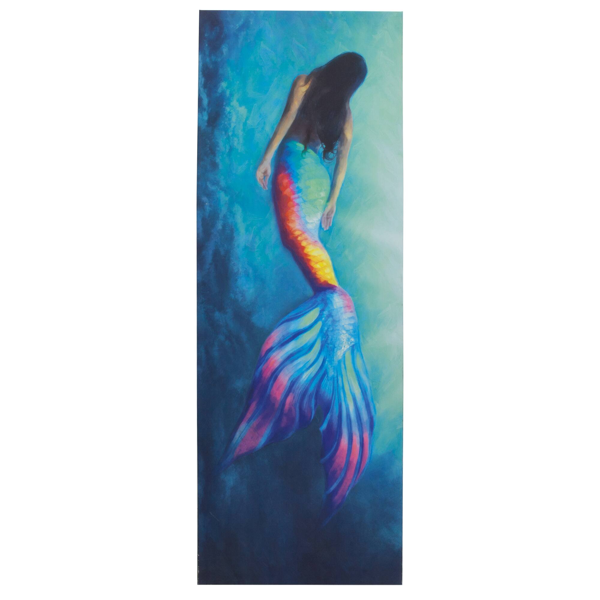 Mermaid Tail Outdoor Canvas Art Print - 16&#x22;x48&#x22;