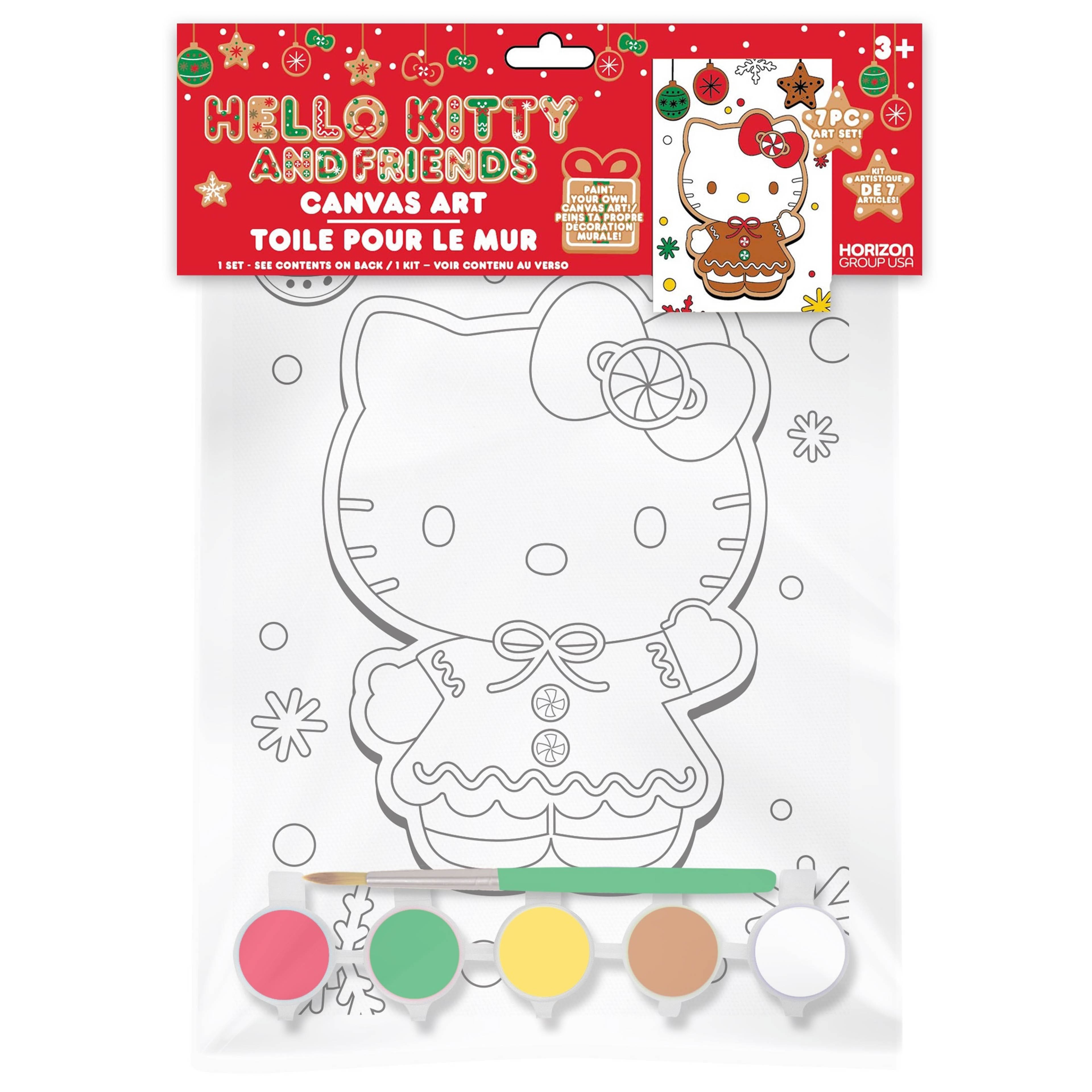 Hello Kitty&#xAE; &#x26; Friends Paint Your Own Holiday Canvas Art