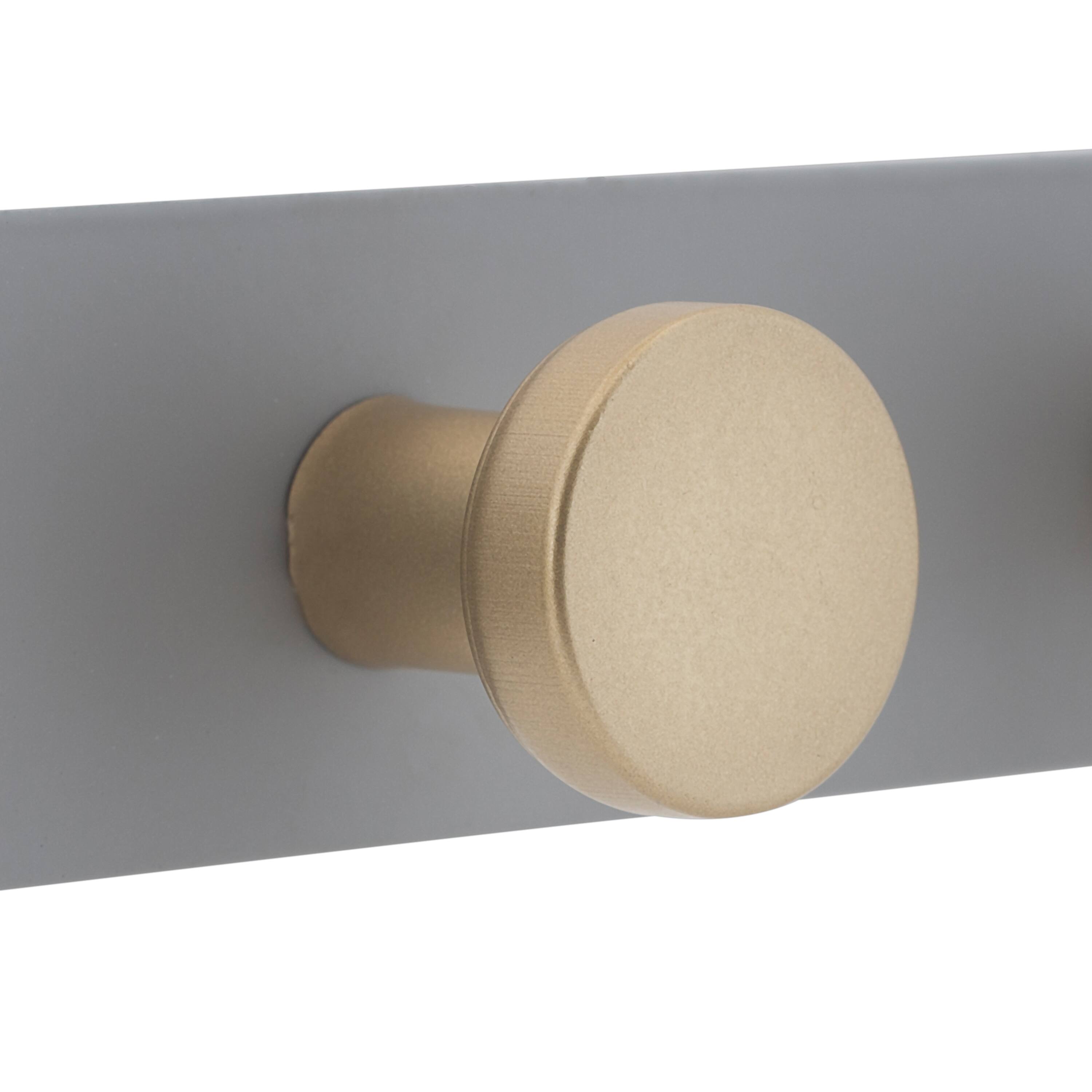 Elle D&#xE9;cor Gray 5 Hook Over the Door Hook