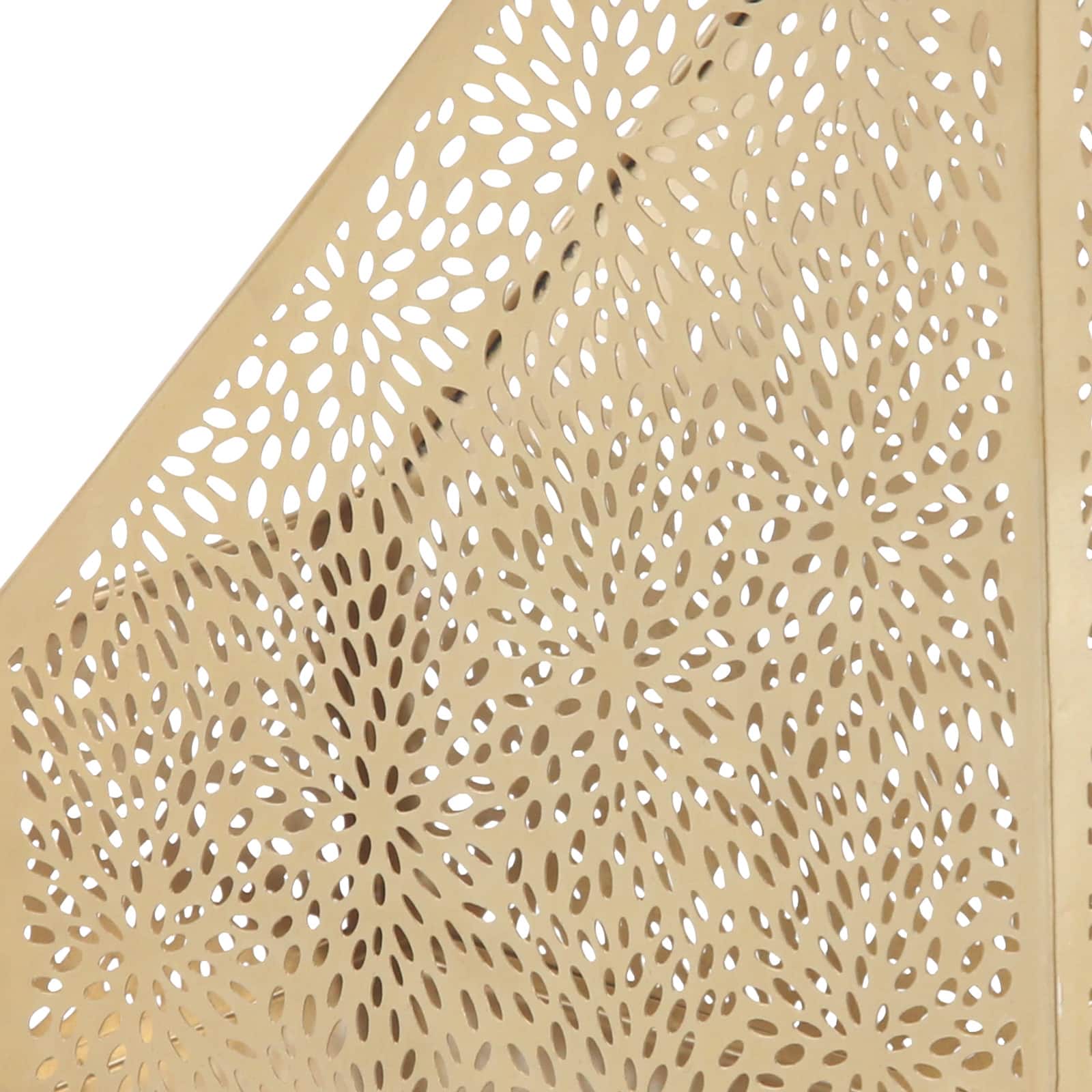 CosmoLiving by Cosmopolitan 12" Gold Iron Glam Magazine Holder