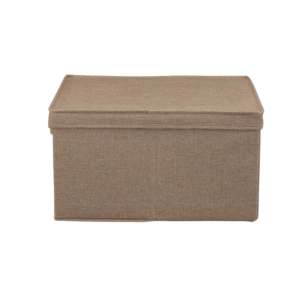 Household Essentials Fabric Storage Bin with Lid, 2ct.