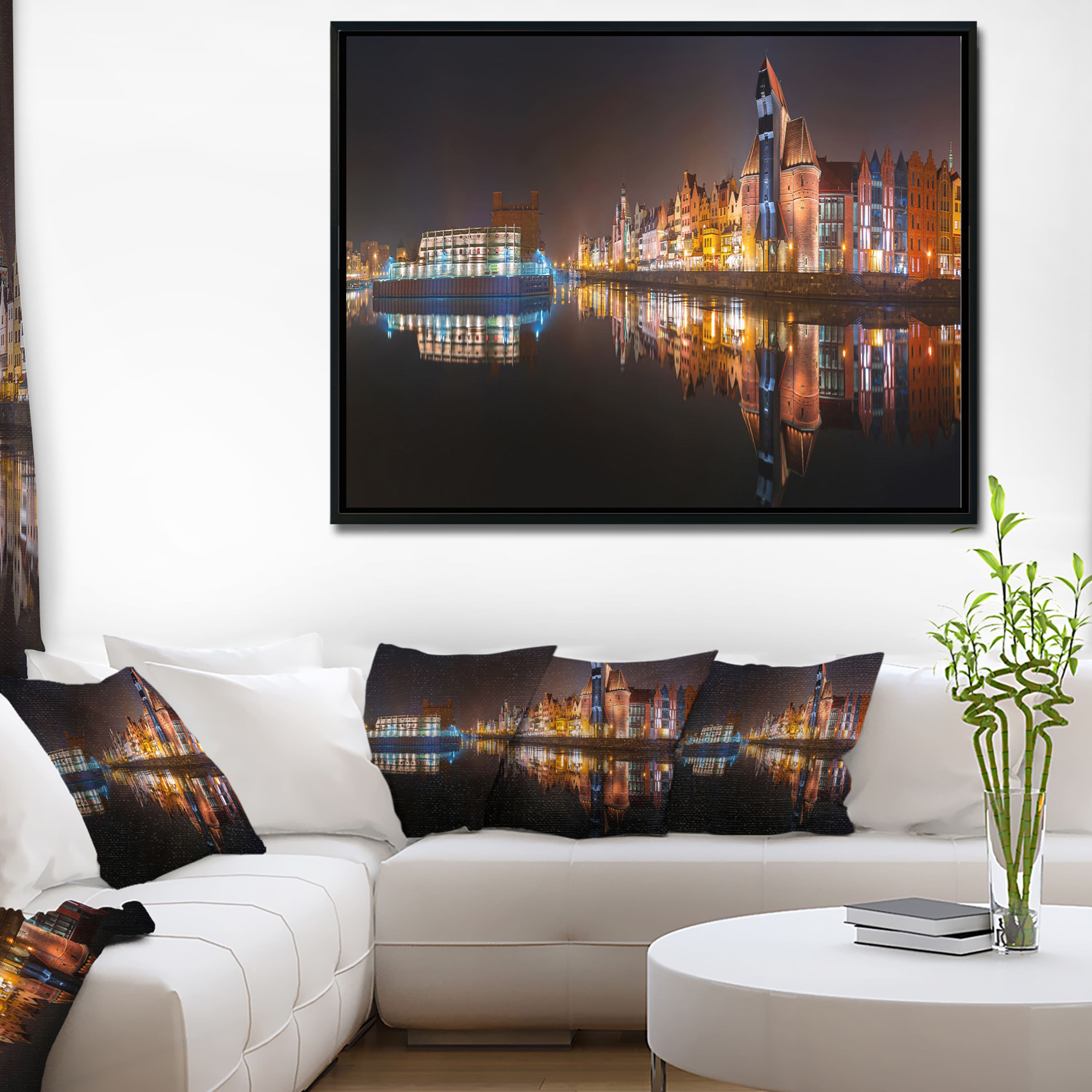 Designart - Panorama of Gdansk Old Town