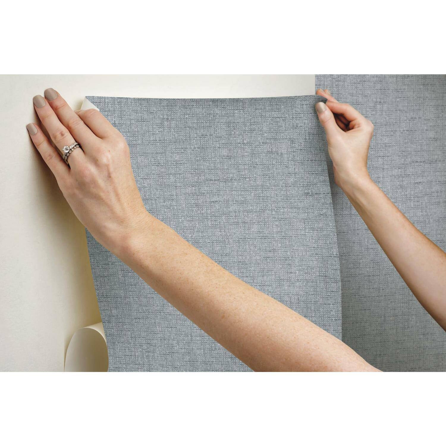 RoomMates Faux Grasscloth Weave Peel &#x26; Stick Wallpaper