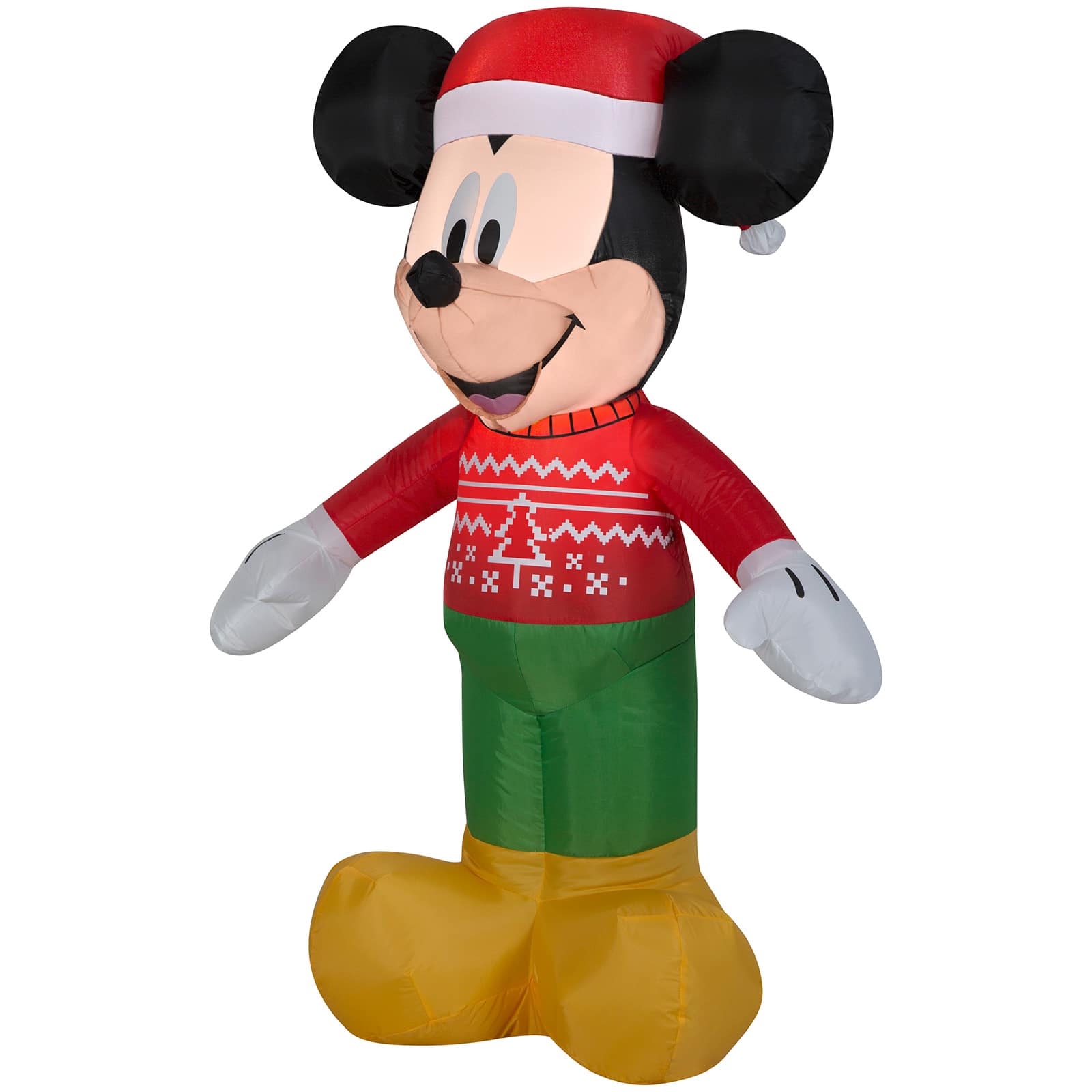 3.5ft. Airblown&#xAE; Christmas Mickey in Ugly Sweater