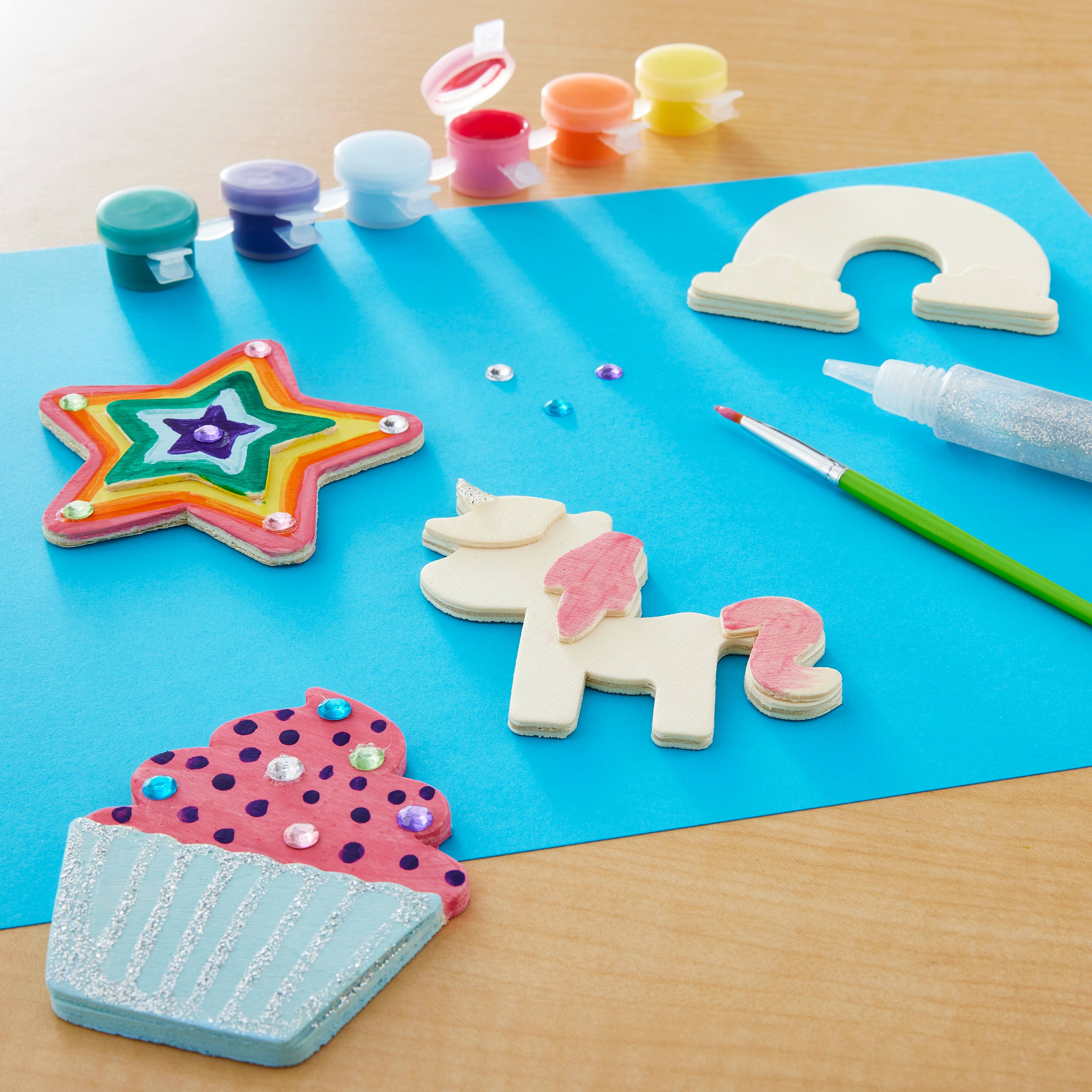 12 Pack: Color Zone&#xAE; Paint Your Own Wooden Magnets