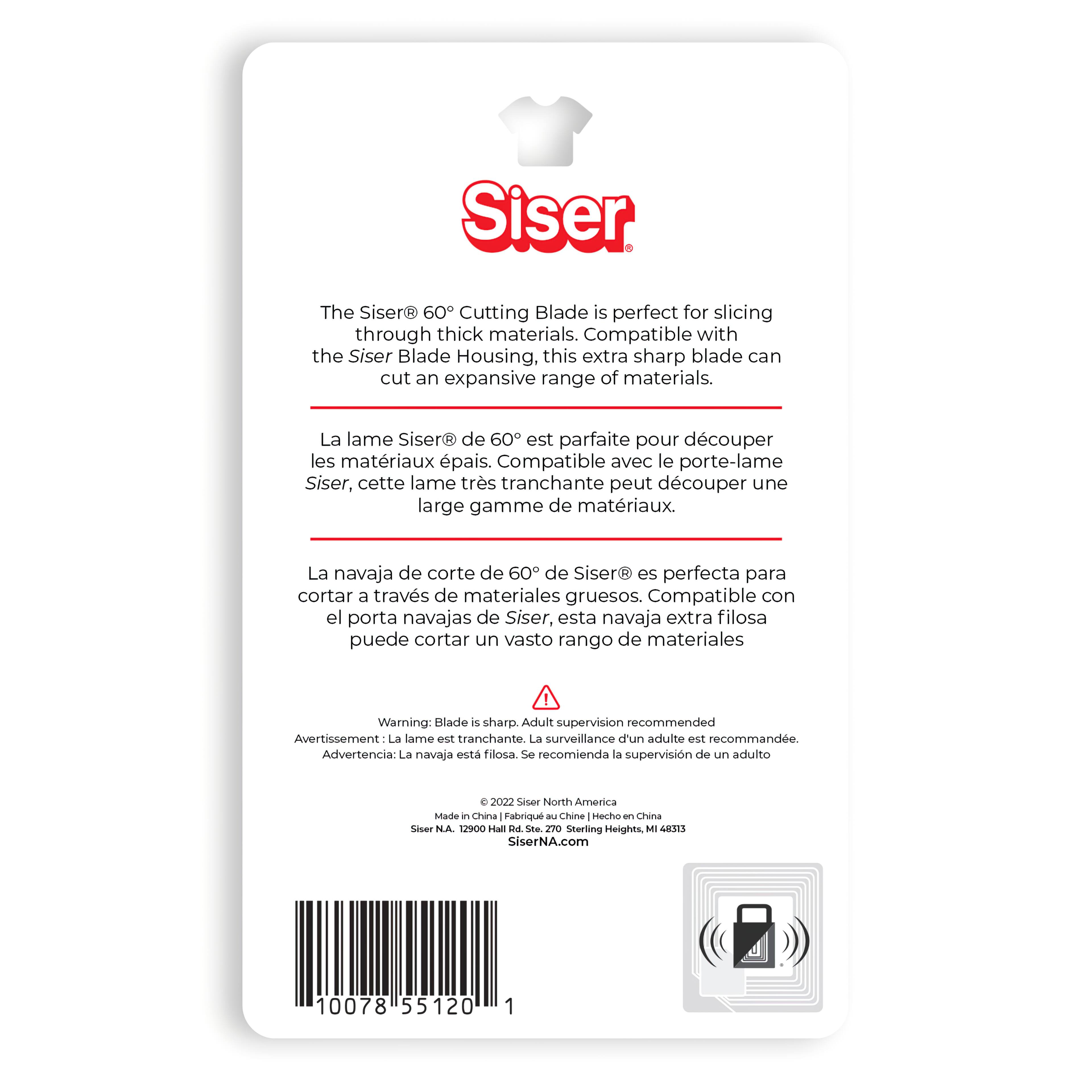 6 Pack: Siser&#xAE; Precision 60&#xB0; Cutter Blade