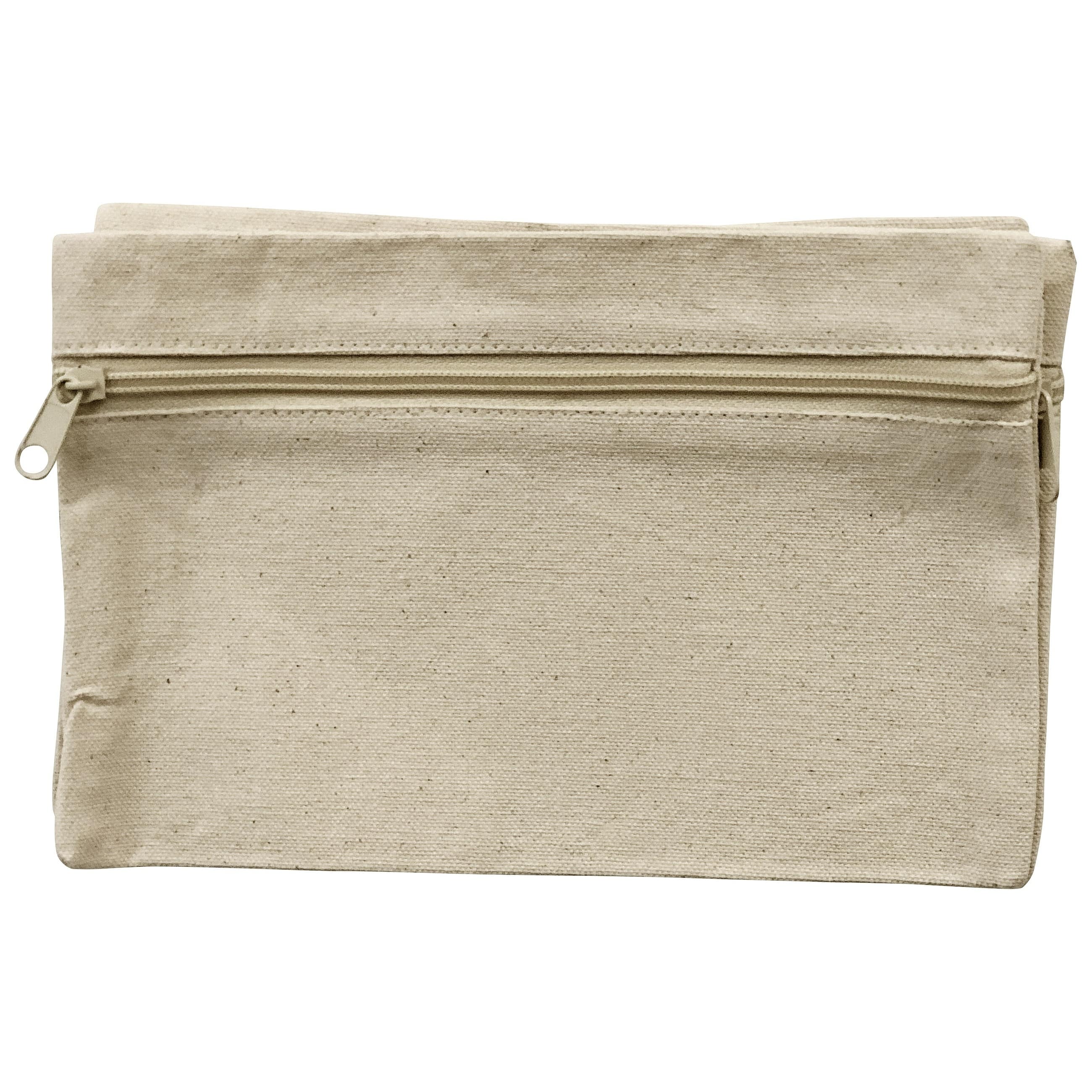 Wear&#x27;m Natural Zippered Organizer Bags, 3ct.