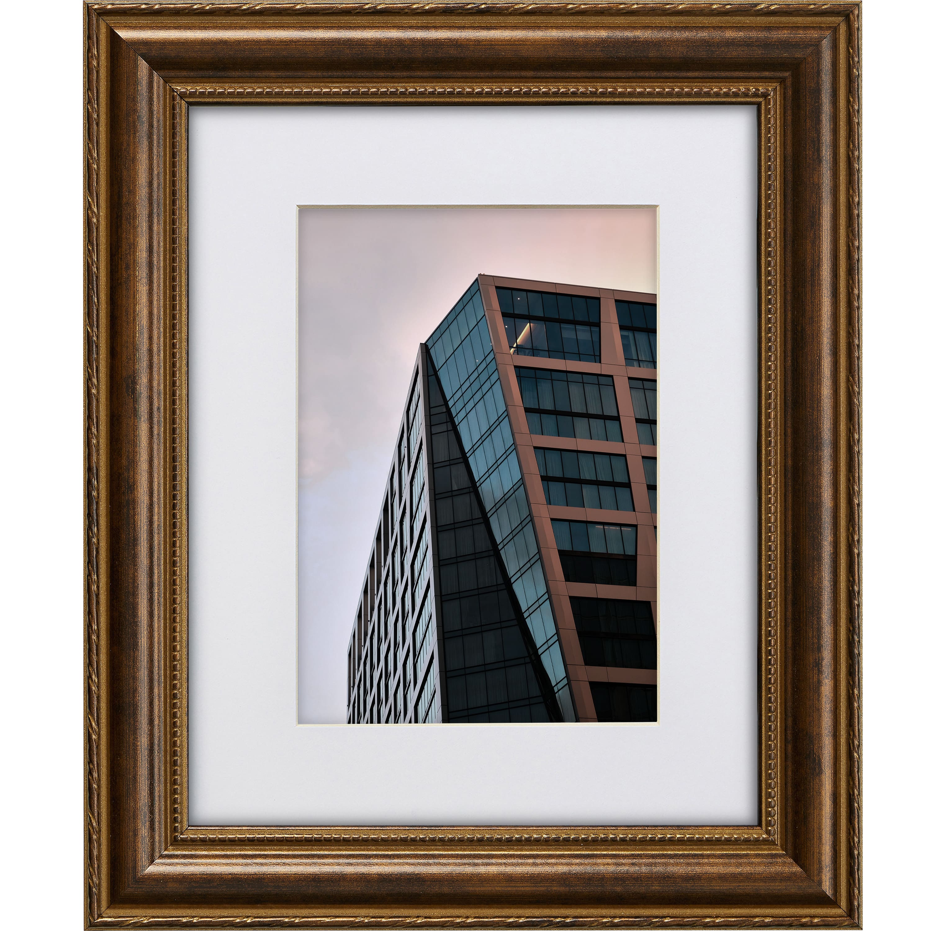 Craig Frames 4 Pack: Victoria Ornate Bronze Picture Frame with Mat