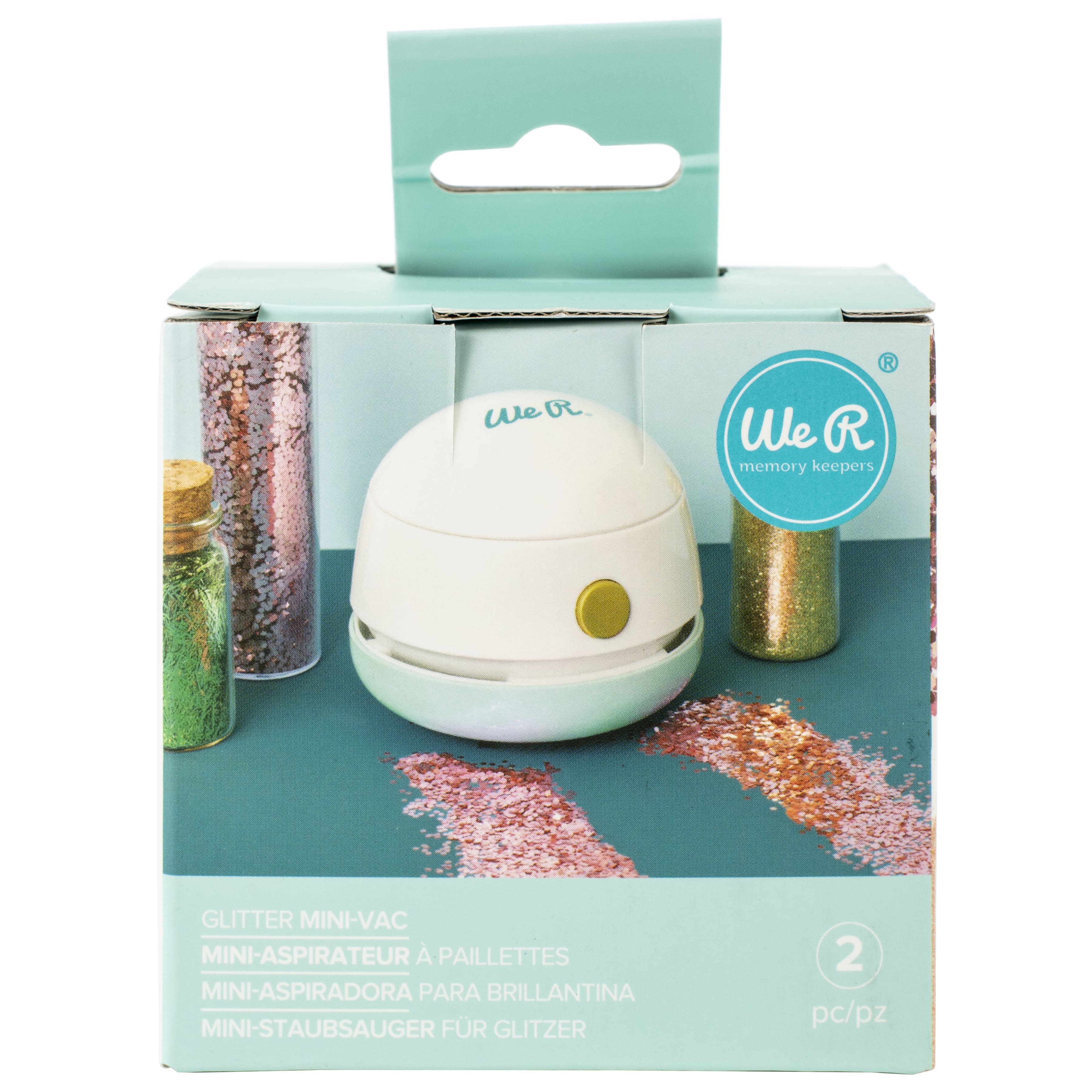 We R Memory Keepers® White & Blue Glitter Mini Vac