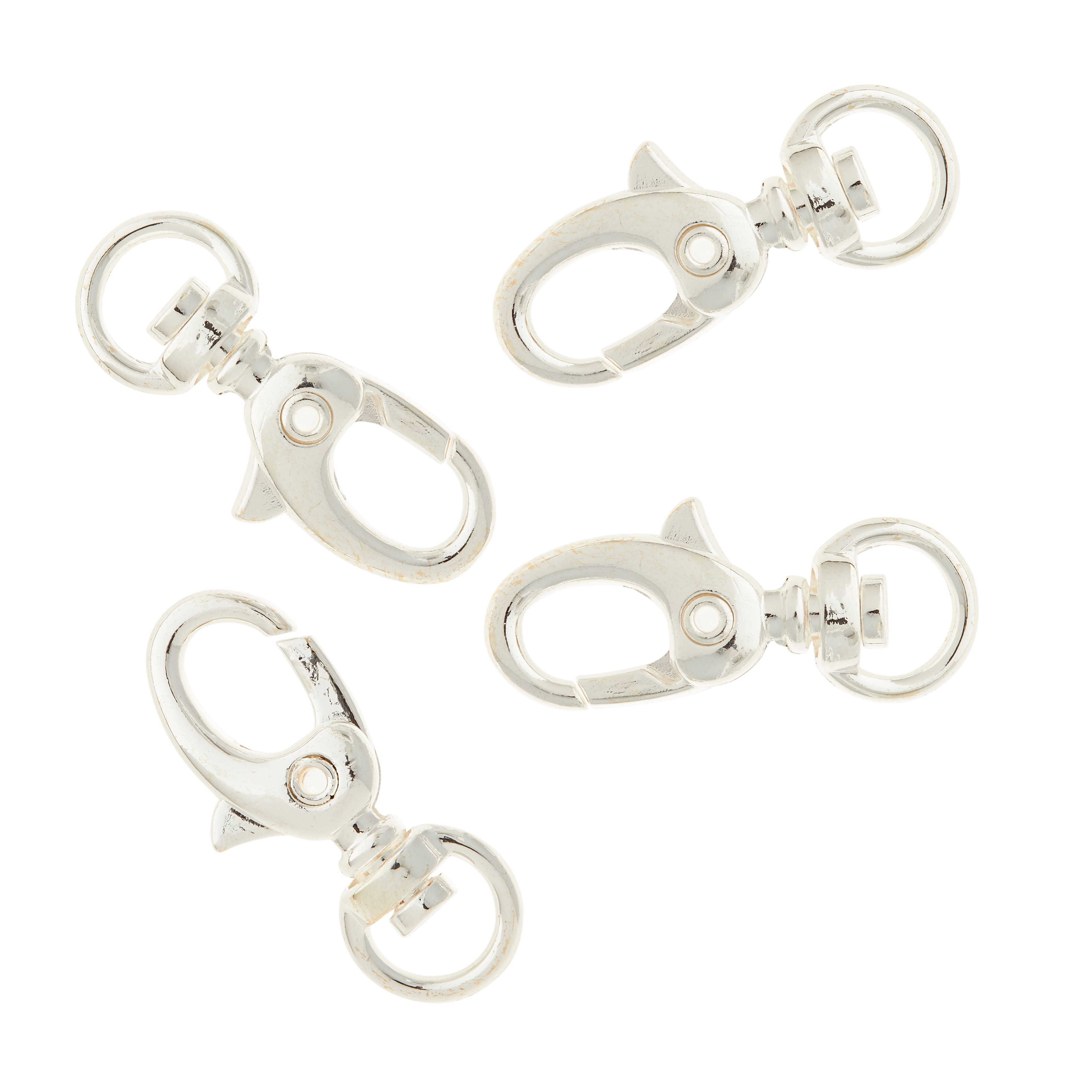 Bead Landing™ Swivel Lobster Claw Clasps, 30mm - Main Image