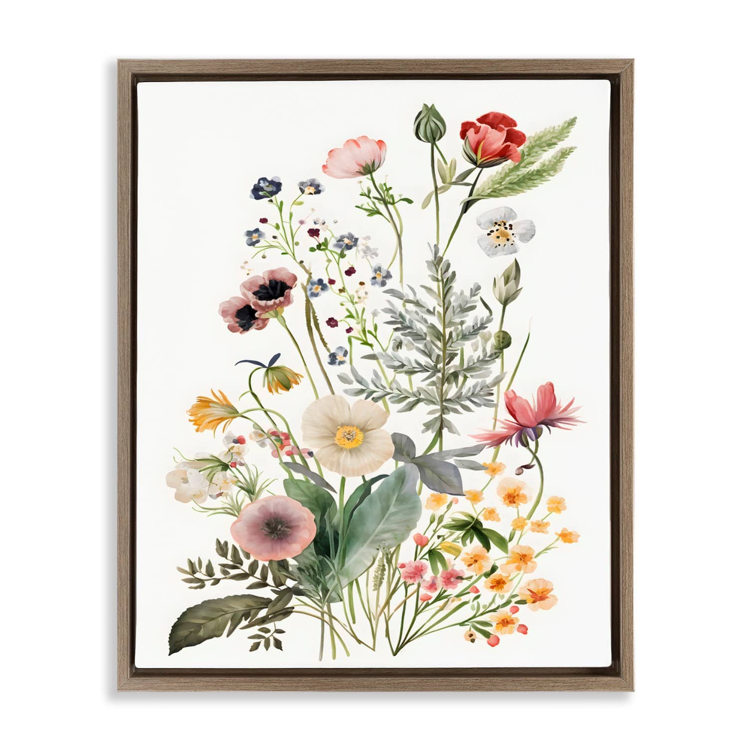 Stupell Industries Subtle Spring Blossoms Floater Framed Art