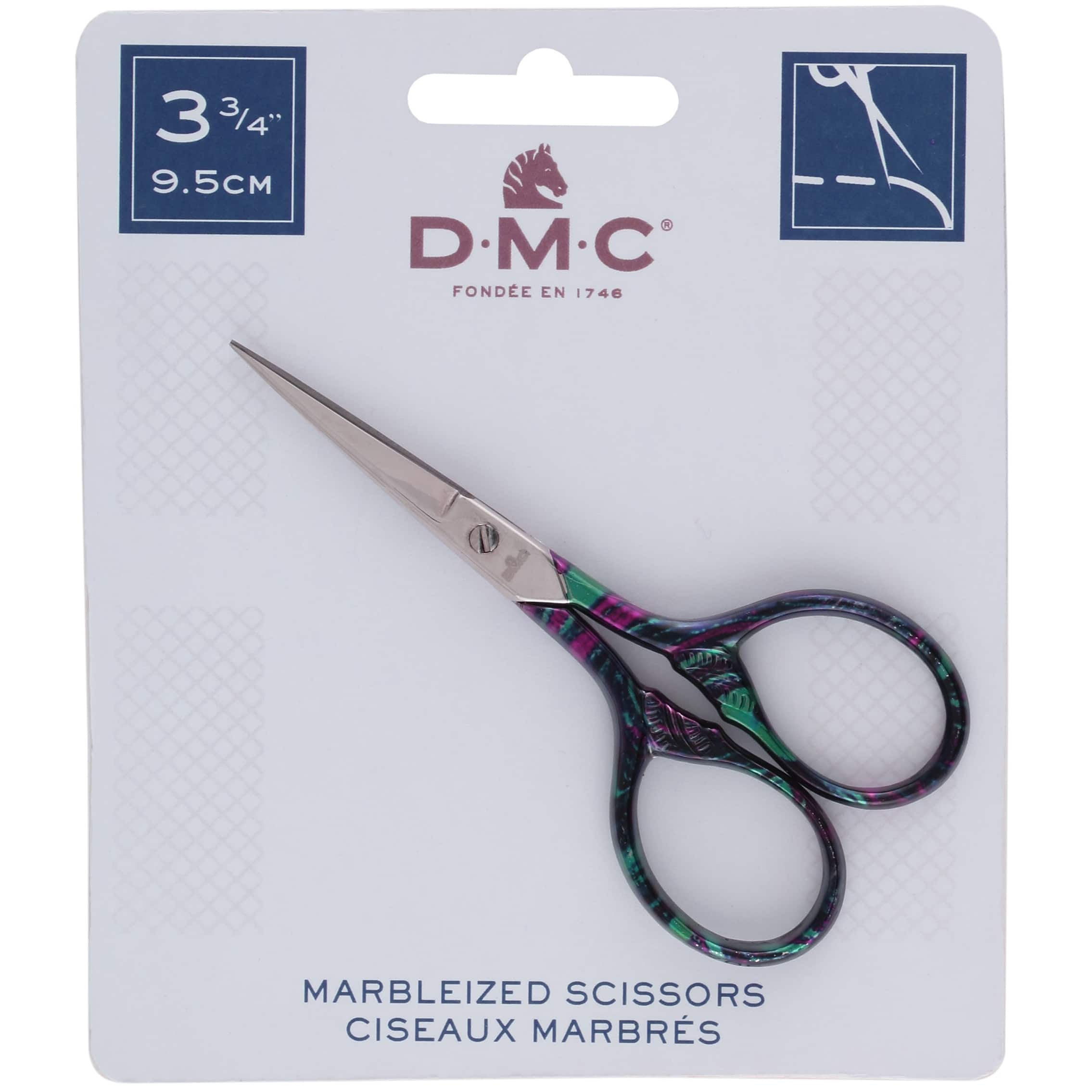 DMC&#xAE; 3.75&#x22; Purple Essence Marbleized Embroidery Scissors
