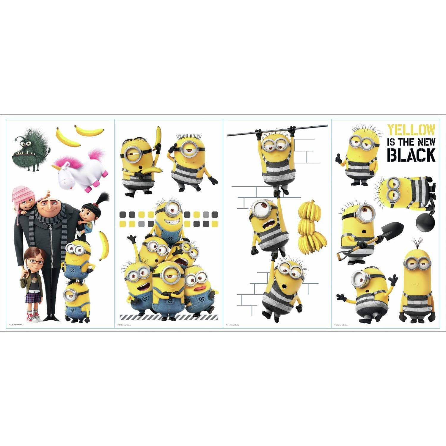 RoomMates Despicable Me 3 Peel &#x26; Stick Wall Decals